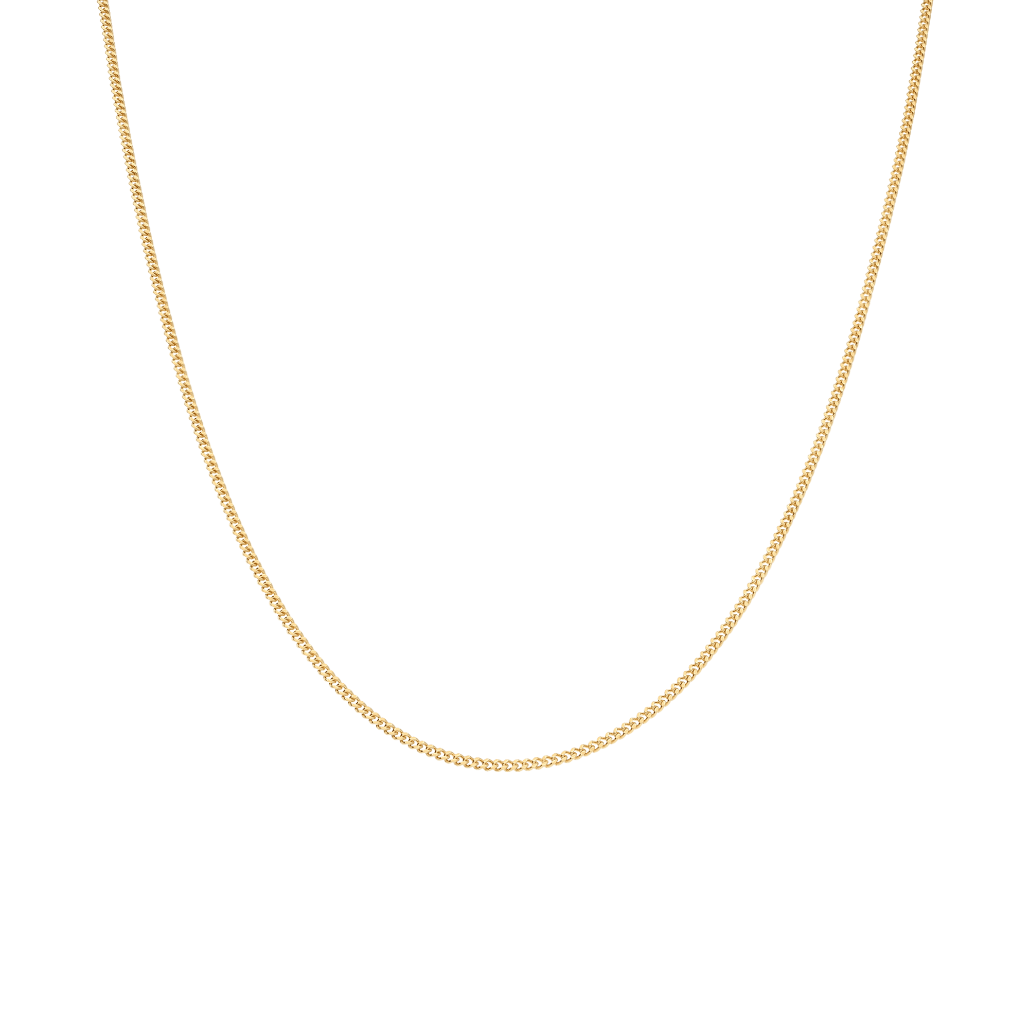 Curb Chain 47cm 18K Gold