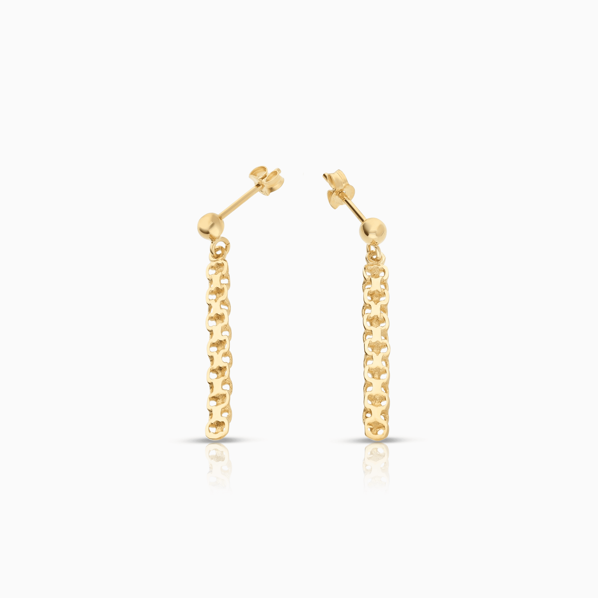 X-link earrings 1.53g 18K gold