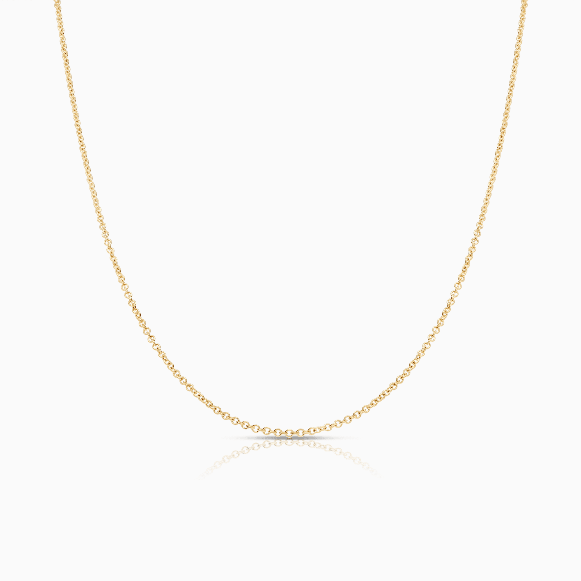 Cable chain 40cm 18K gold