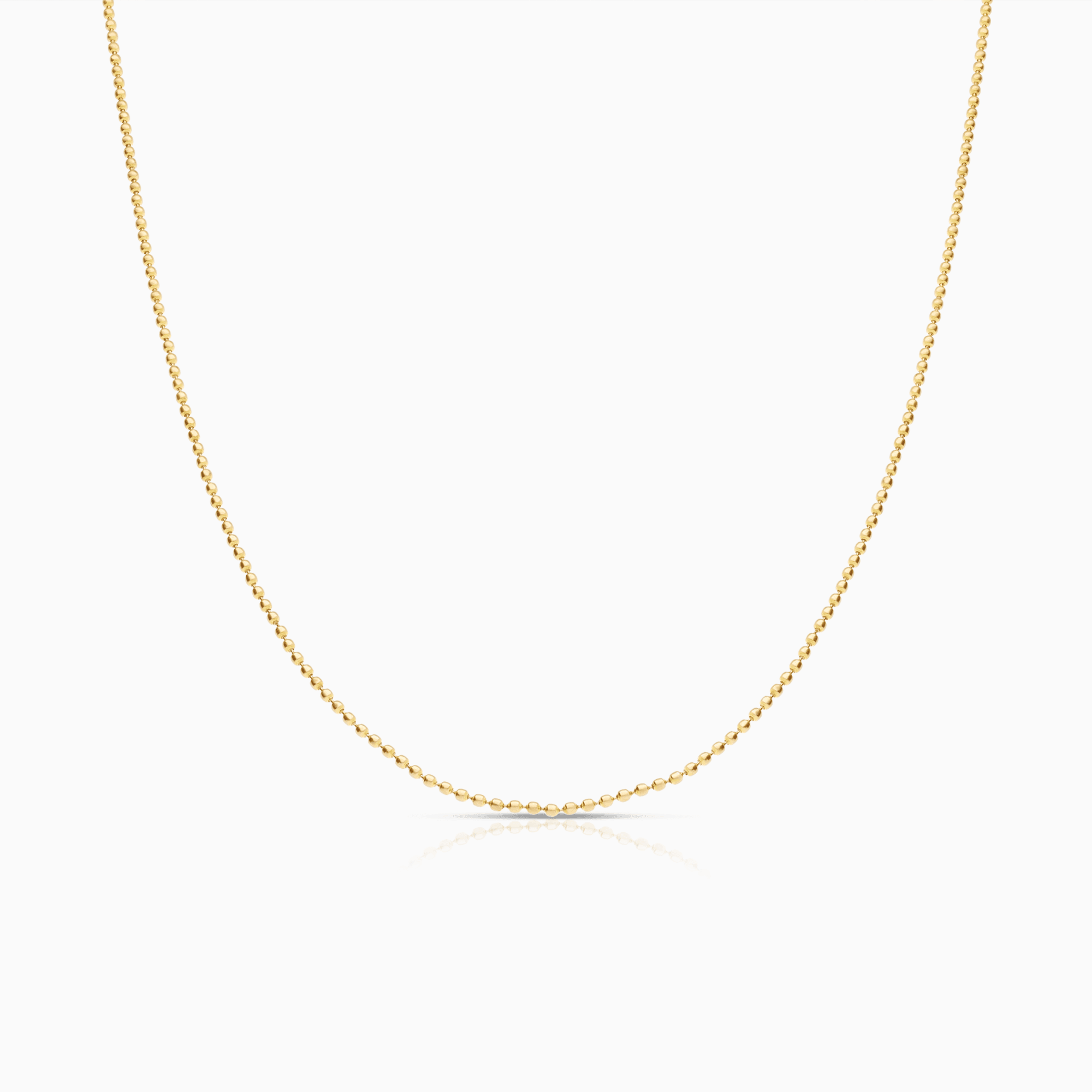 Ball chain 43cm 18K gold