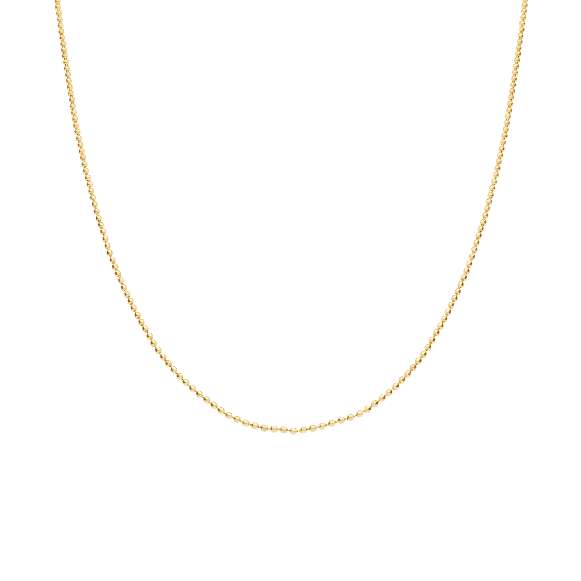 Ball chain 43cm 18K gold
