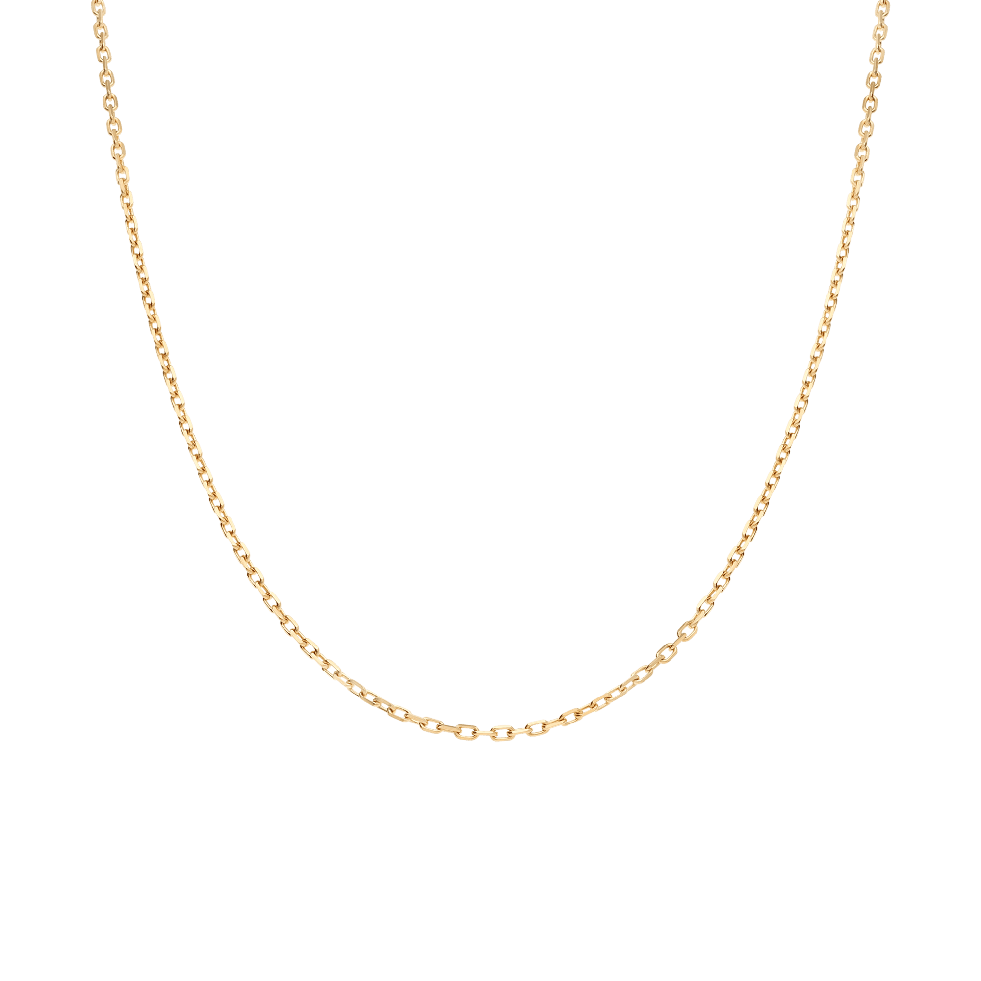 Cable chain 45cm 18K gold