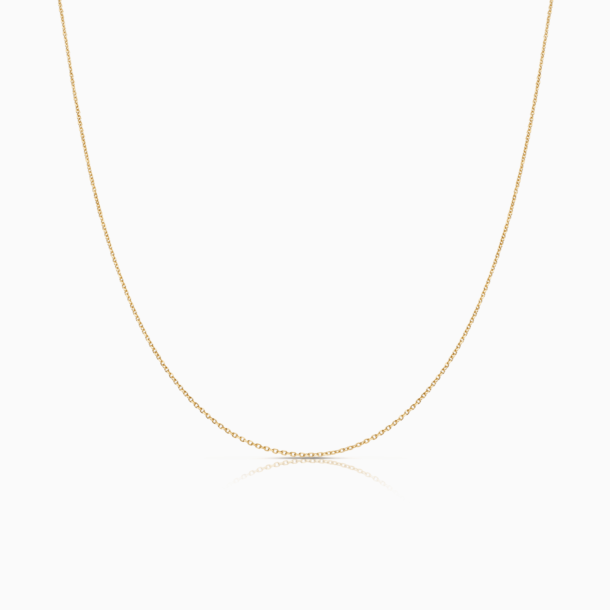 Cable chain 49.5cm 18K gold