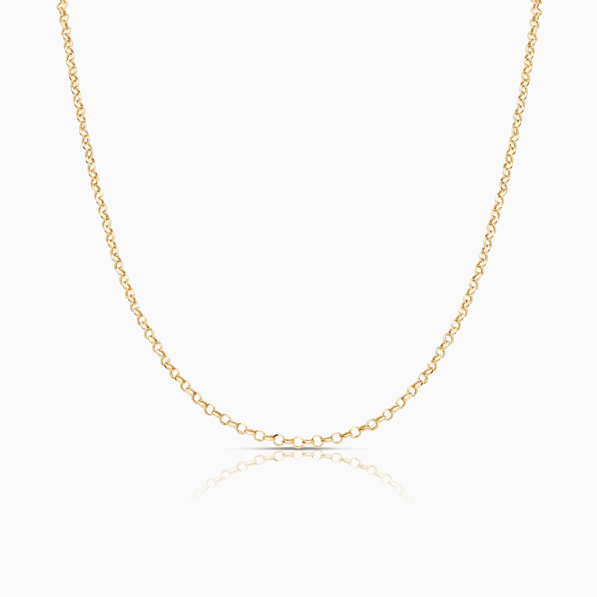 Gold necklace 39cm 18K gold
