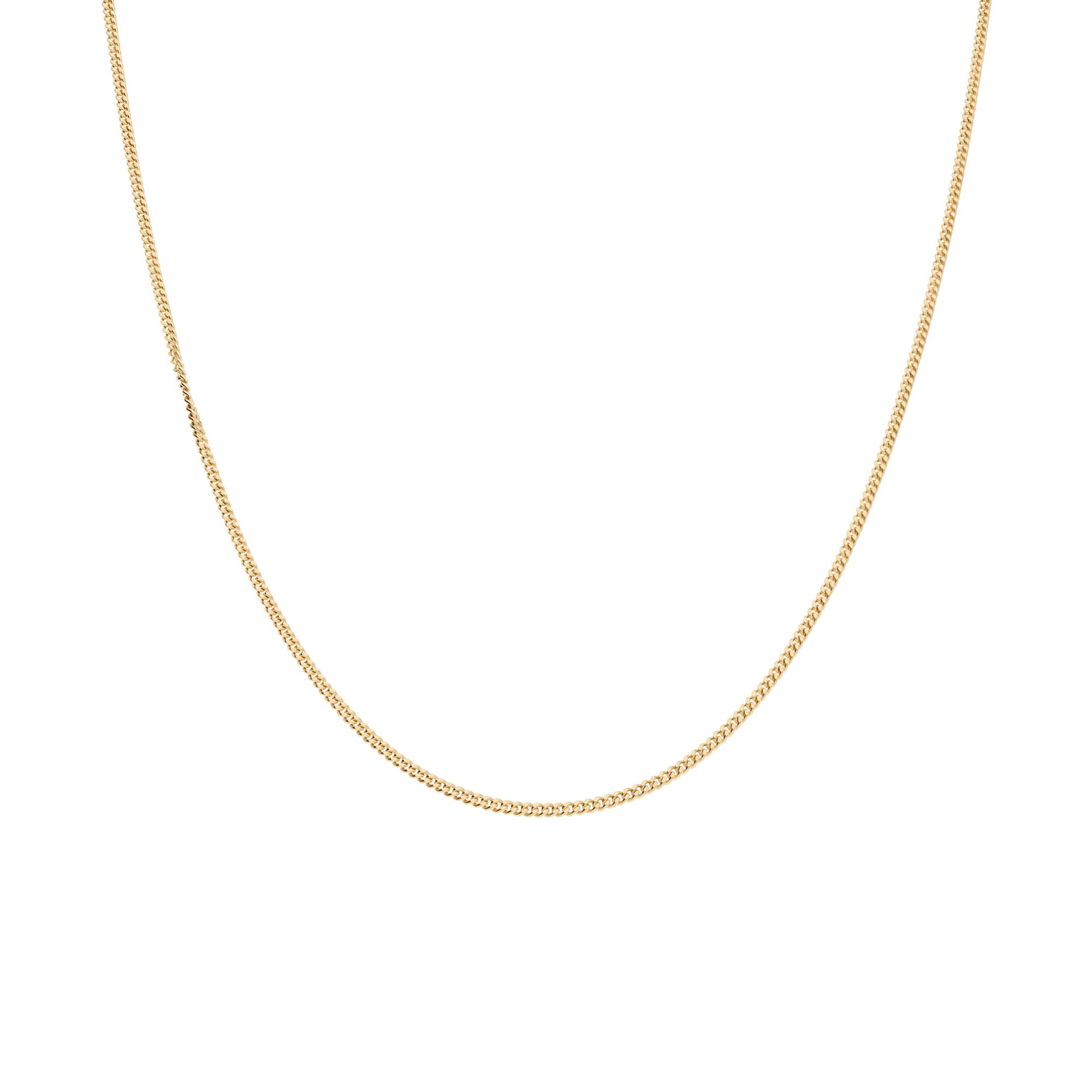 Curb Chain 55cm 18K Gold