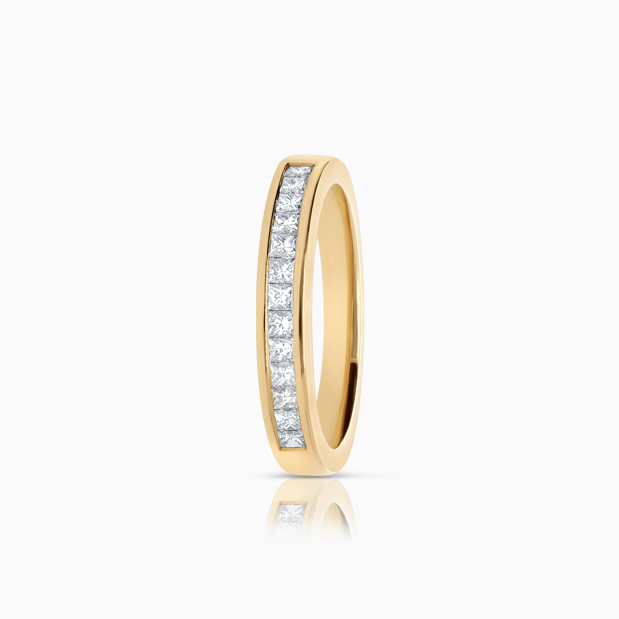 Eternity ring princess 0.28ct 18K gold
