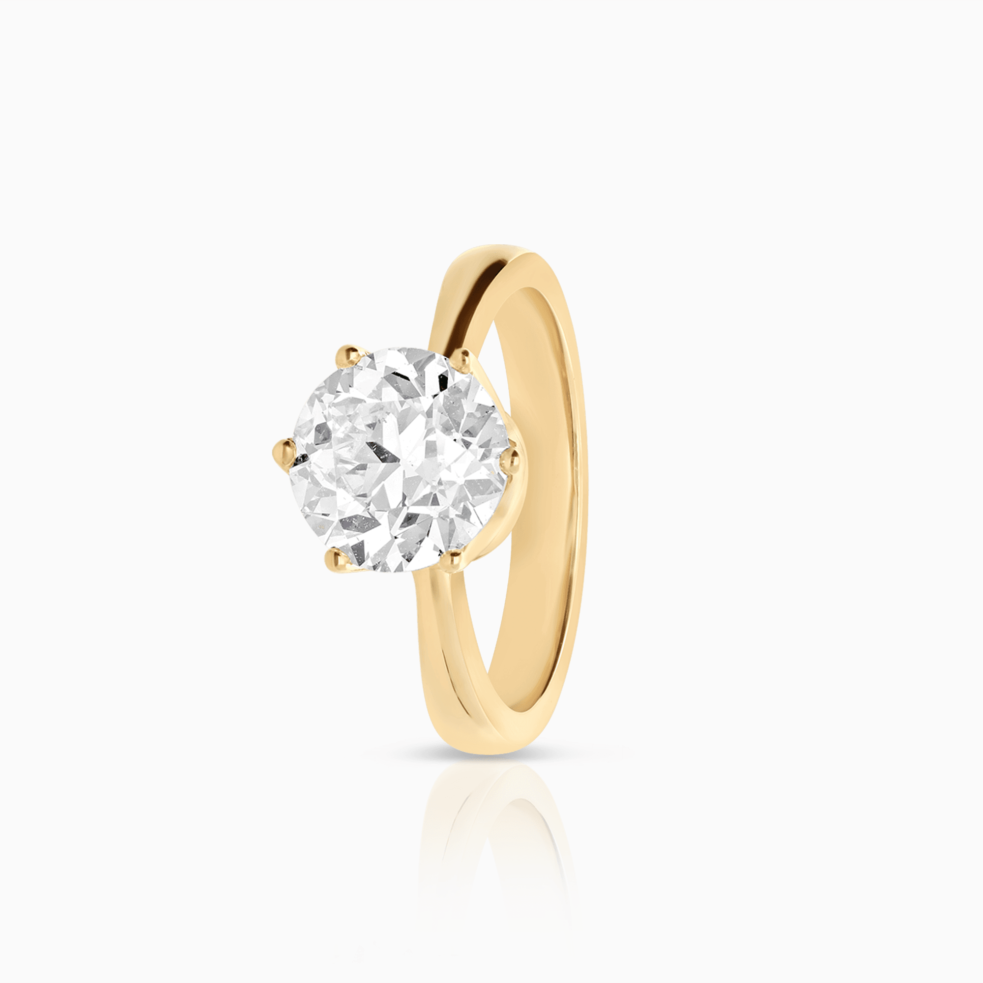 Solitärring 2,84ct 18K guld
