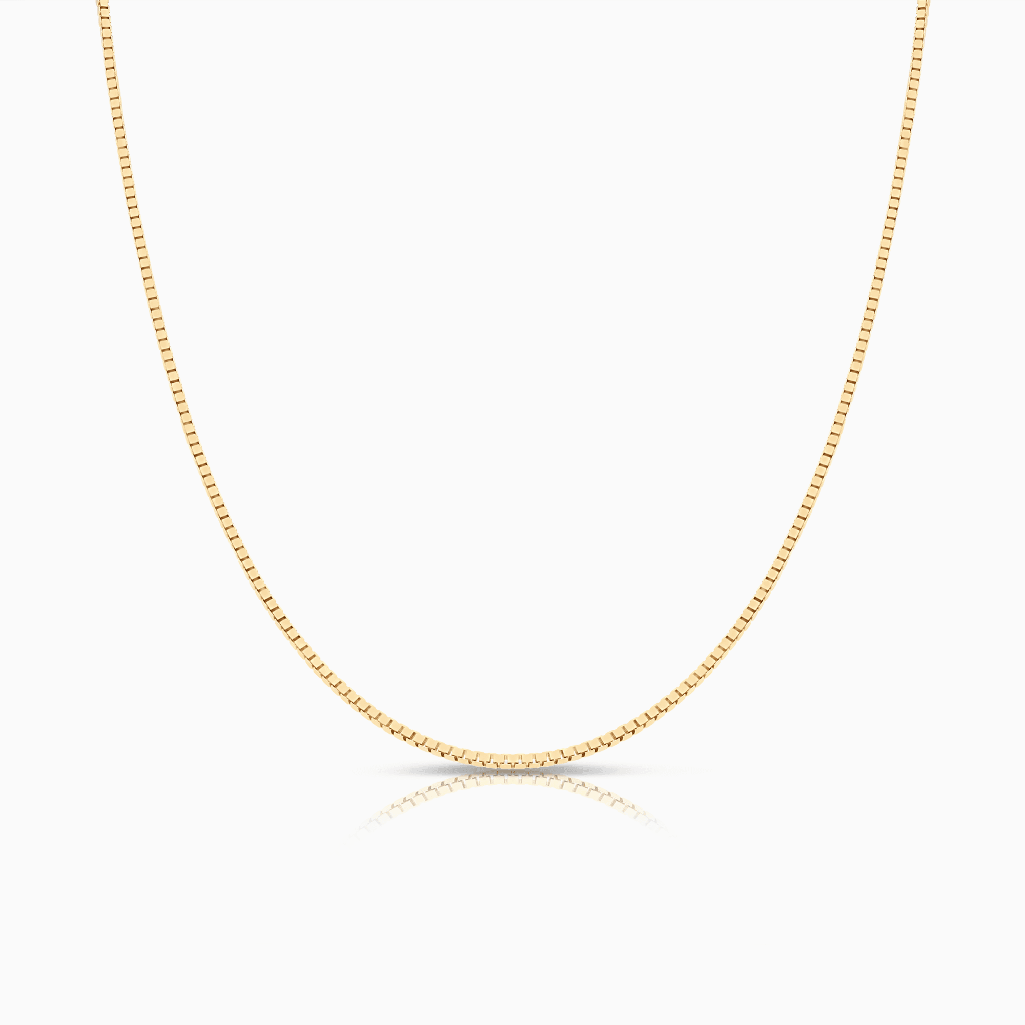 Box chain 46cm 18K gold