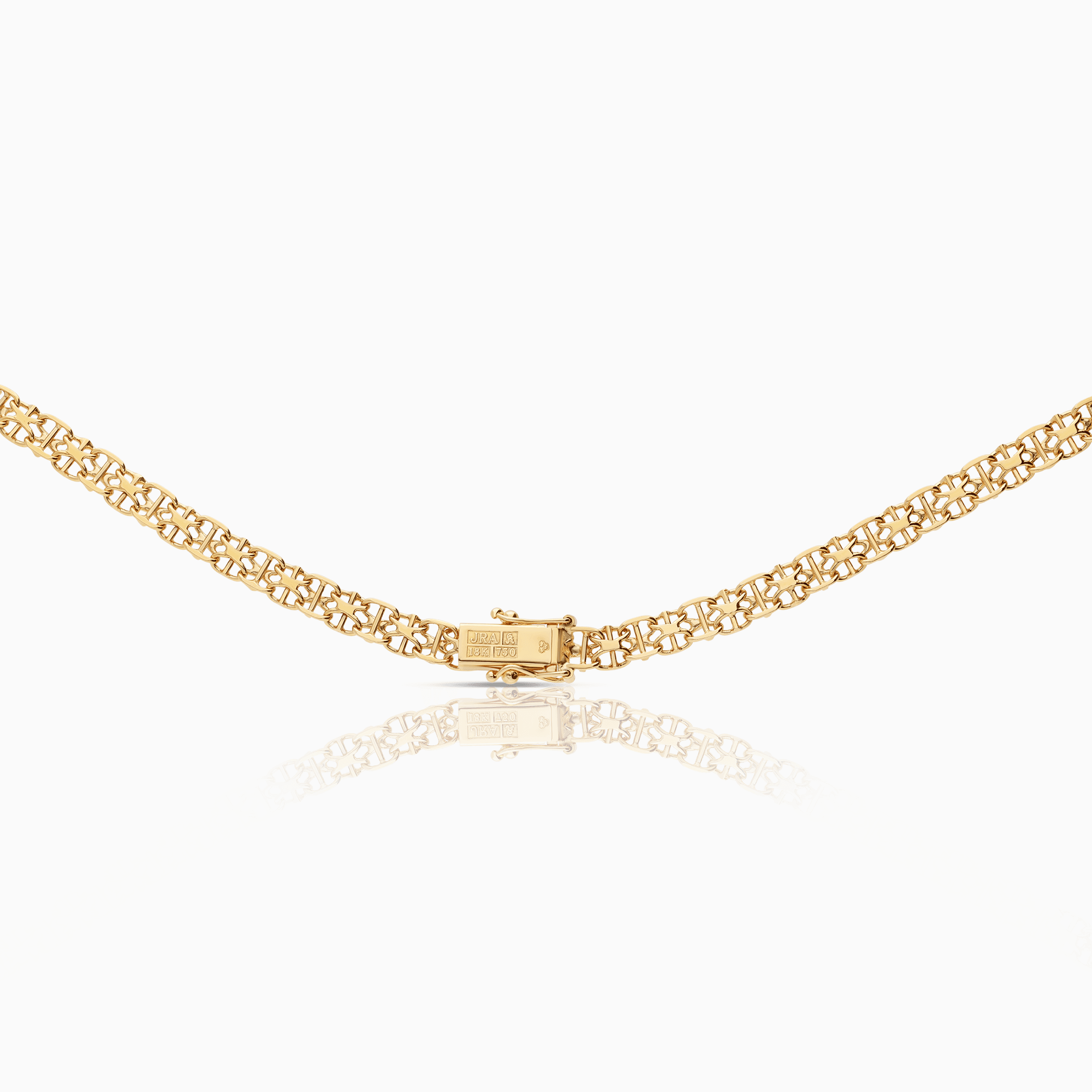 Halsband x-länk med stav 25,40g 18K guld