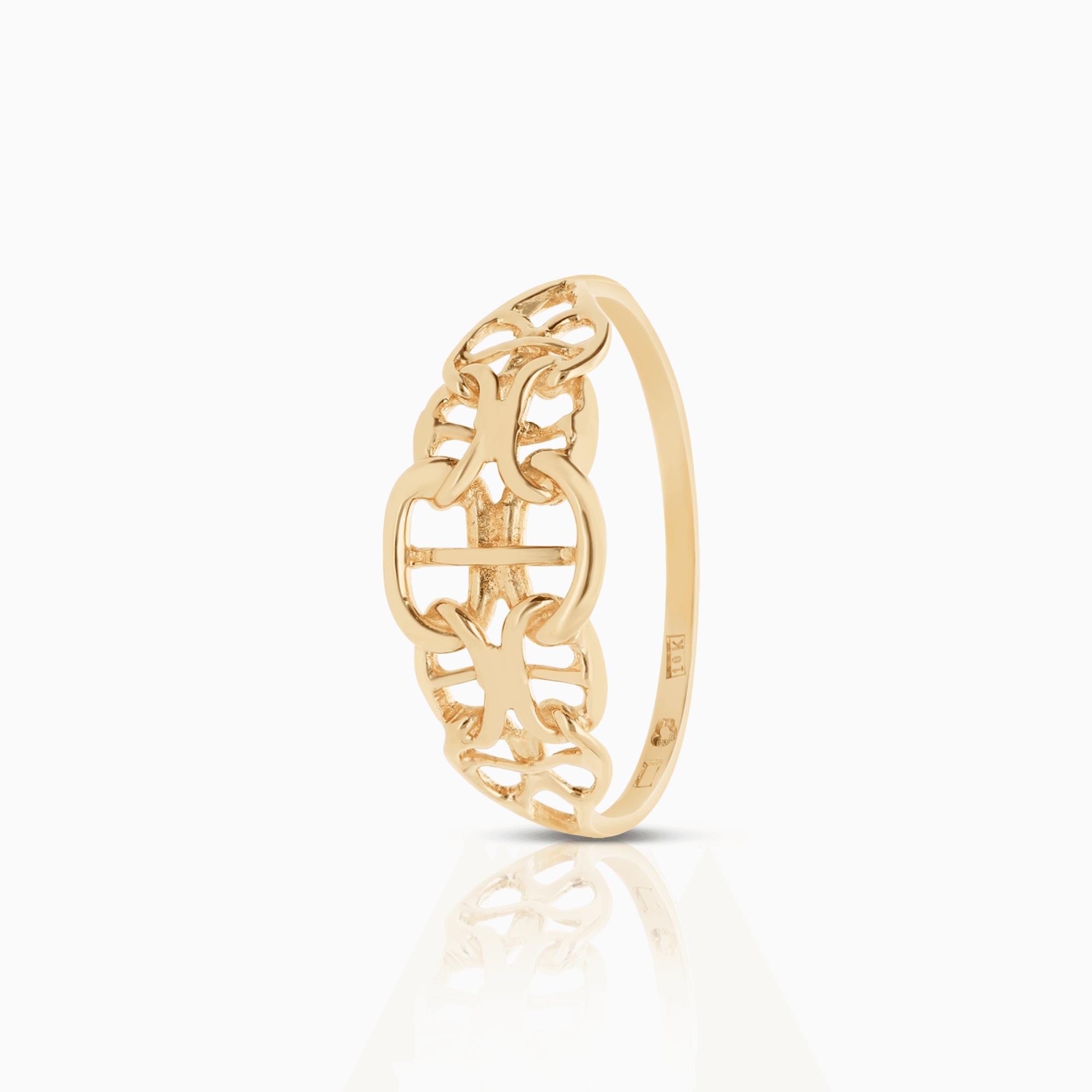 X-link ring 1.50g 18K gold