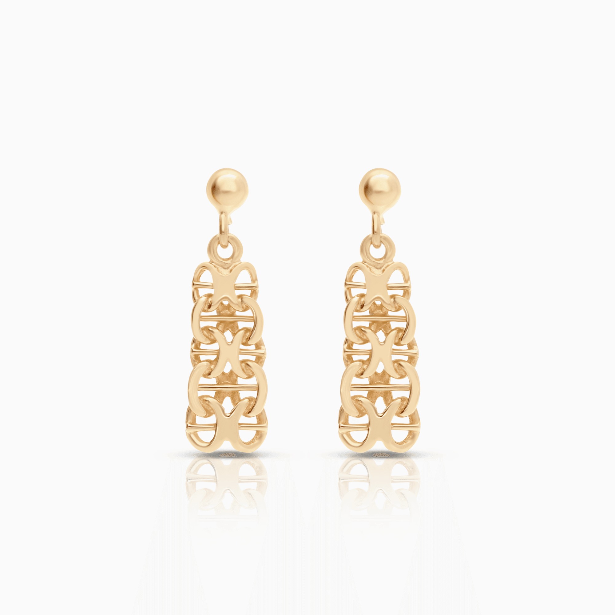 X-link earrings 1.85g 18K gold