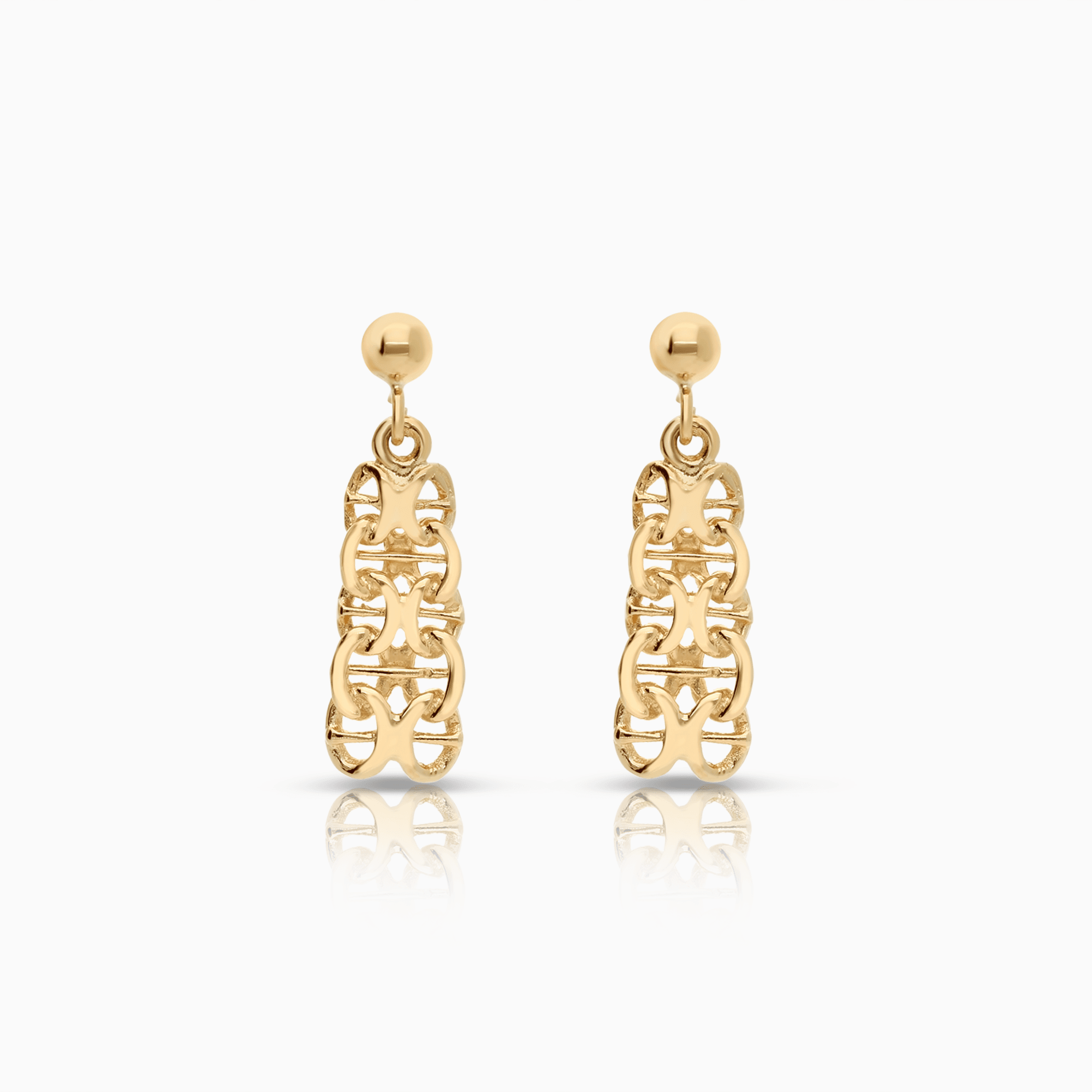 X-link earrings 2.0g 18K gold