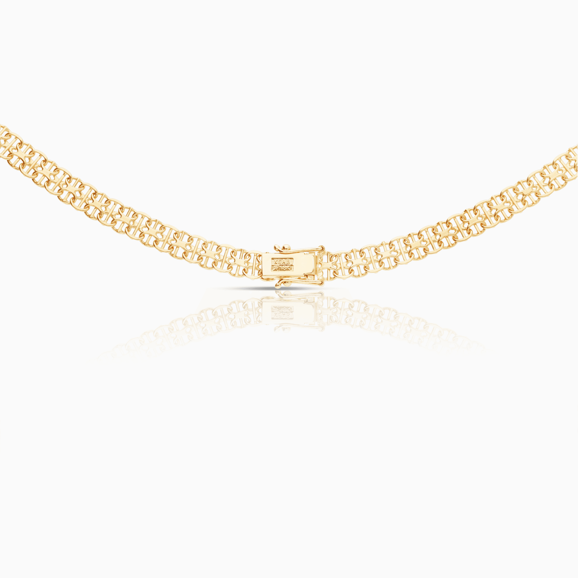 X-Link Necklace with Bar 21.17g 18K Gold
