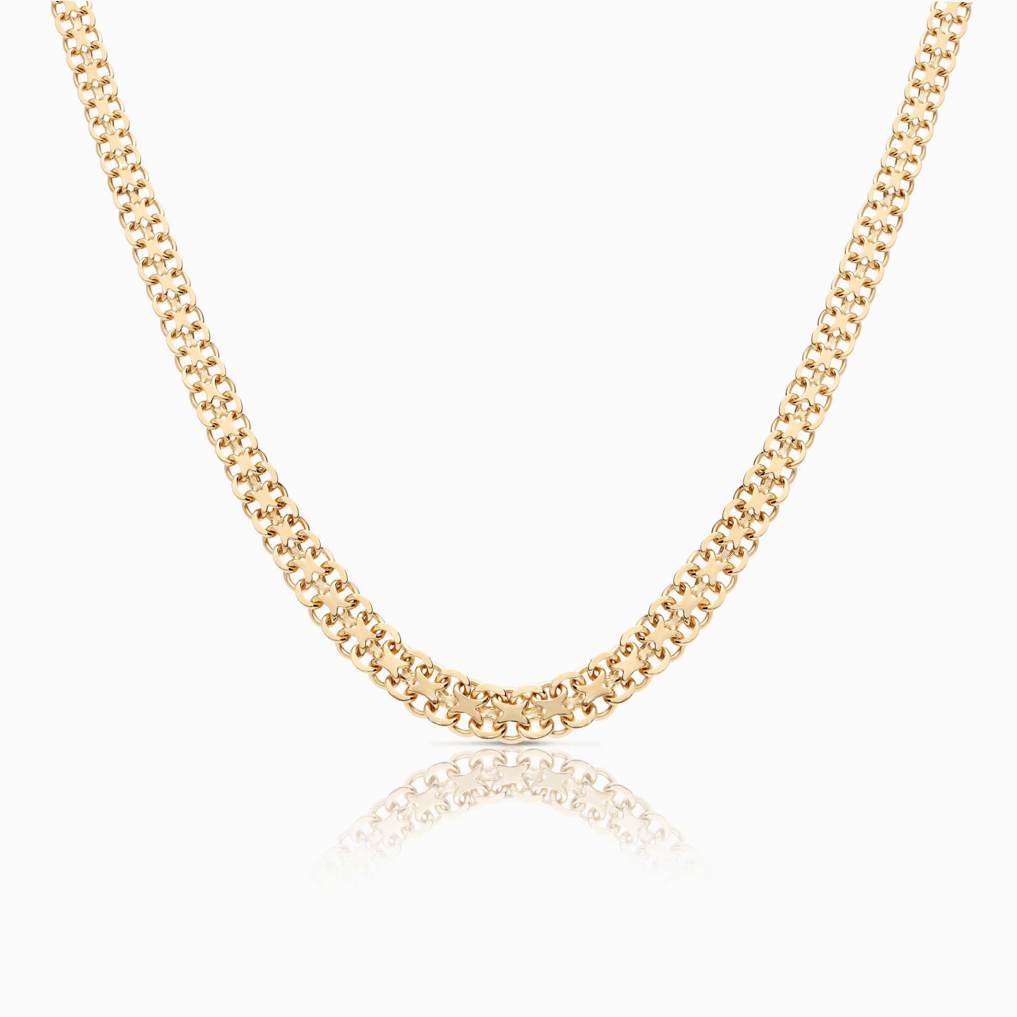 X-link necklace 18.35g 18K gold