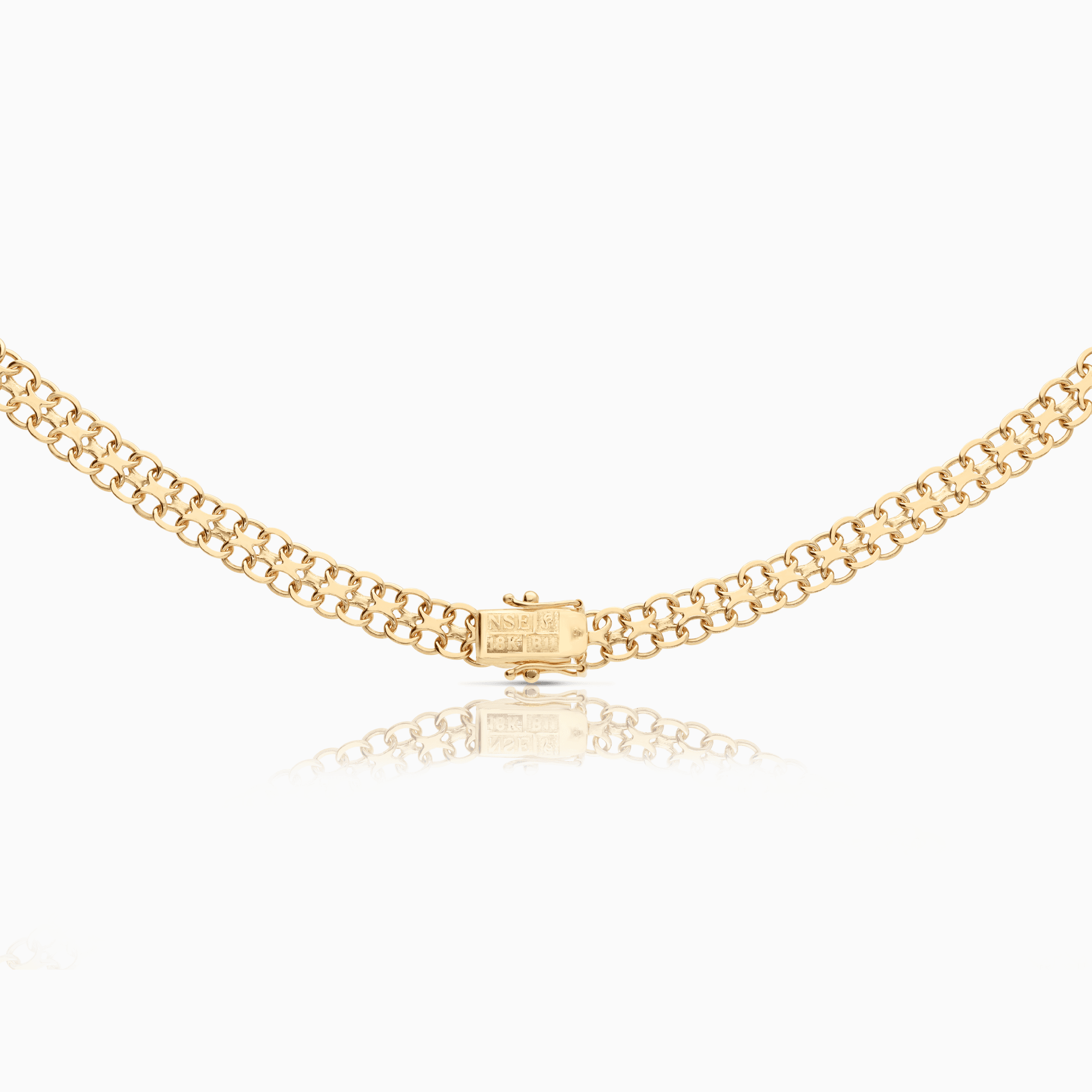 X-link necklace 31.12g 18K gold