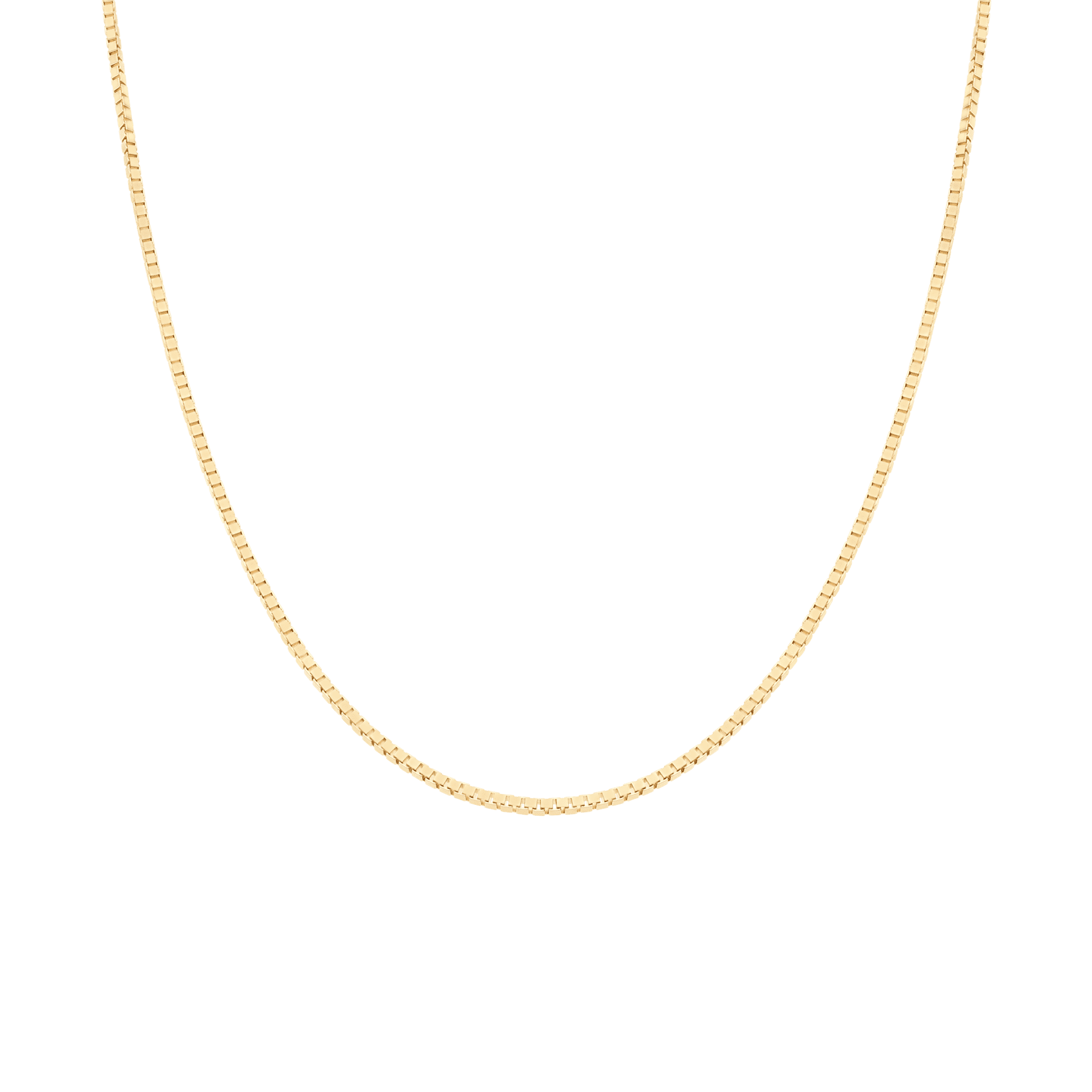 Box Chain 43cm 18K Gold