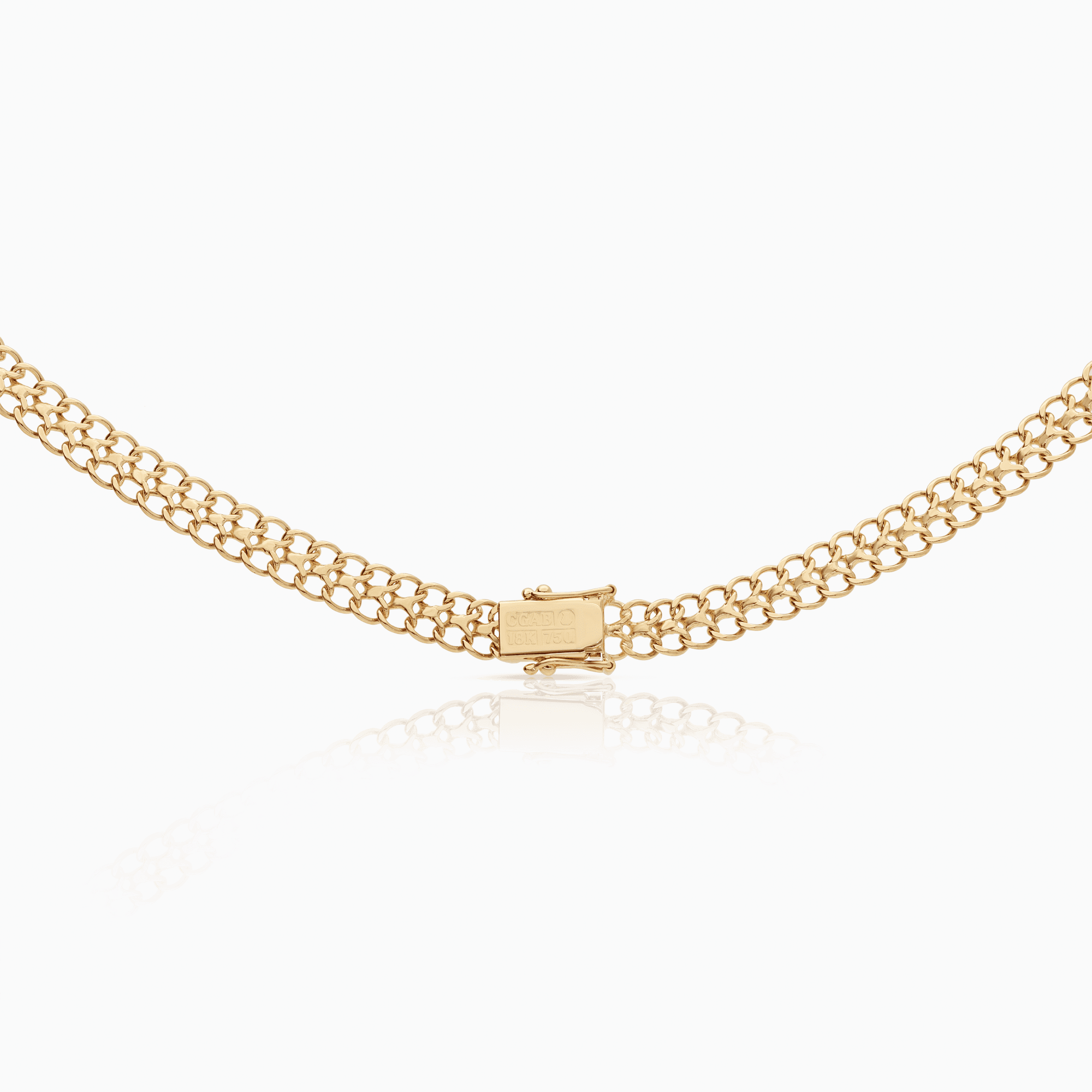 Halsband fiskben 23,12g 18K guld