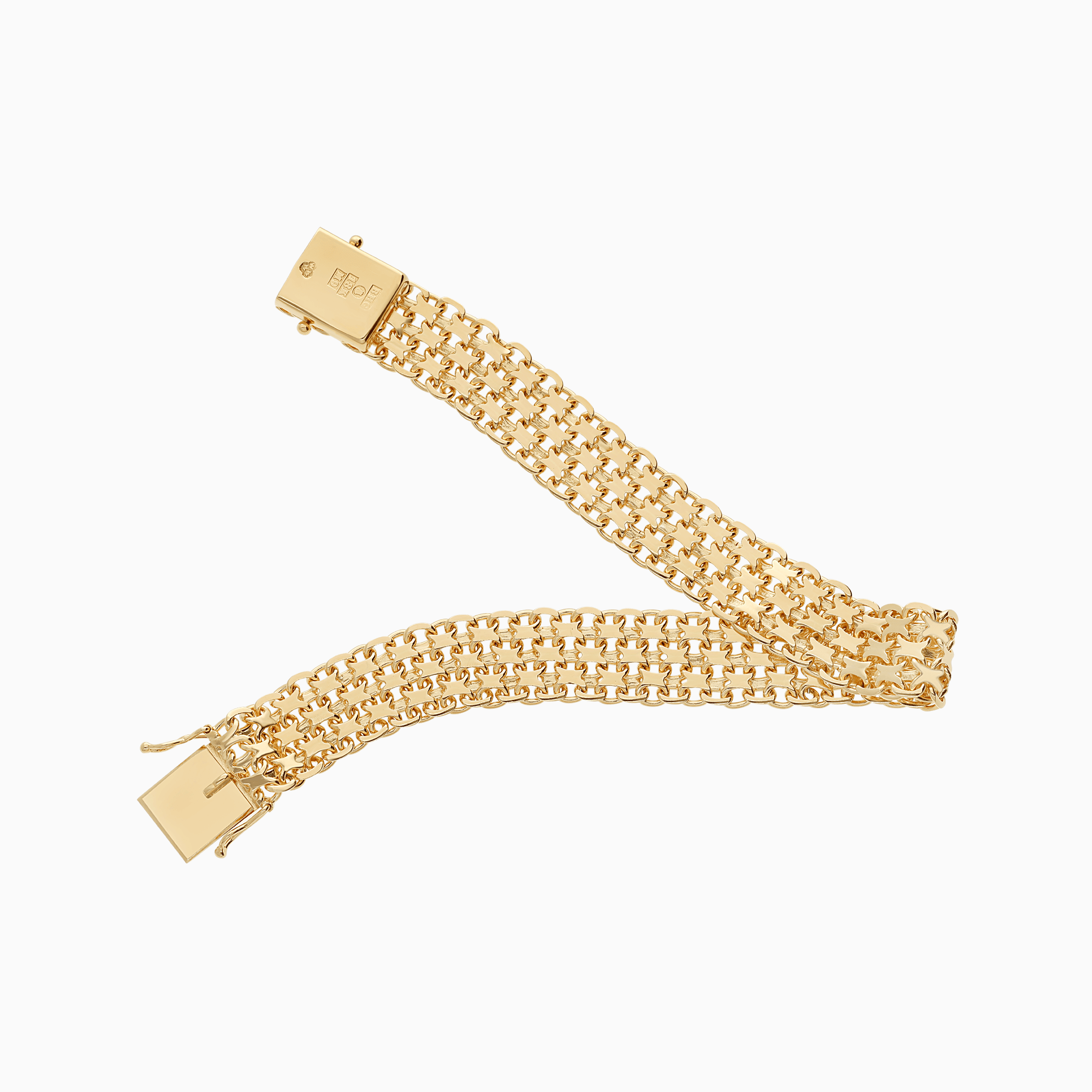 Bracelet x-link 18.90g 18K gold