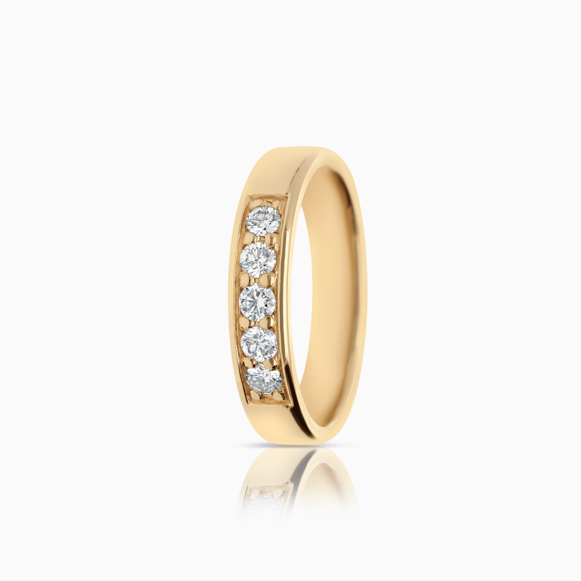 Kvartsallians 0,25ct 18K