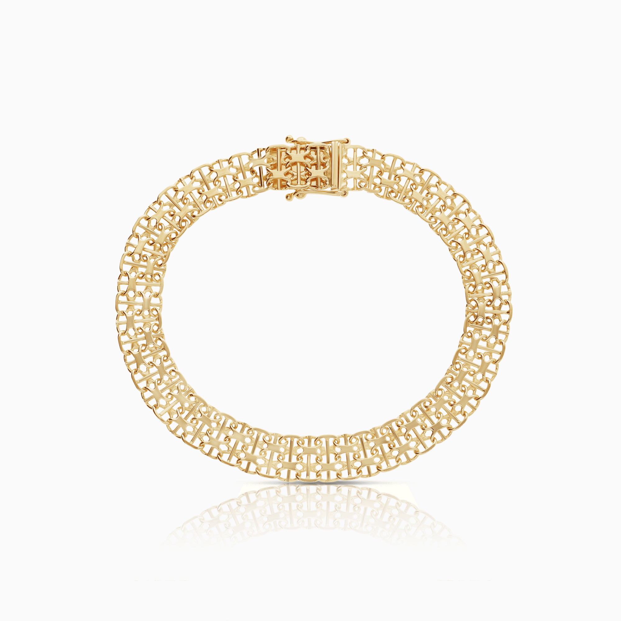 X-länk armband med stav 11,28g 18K guld