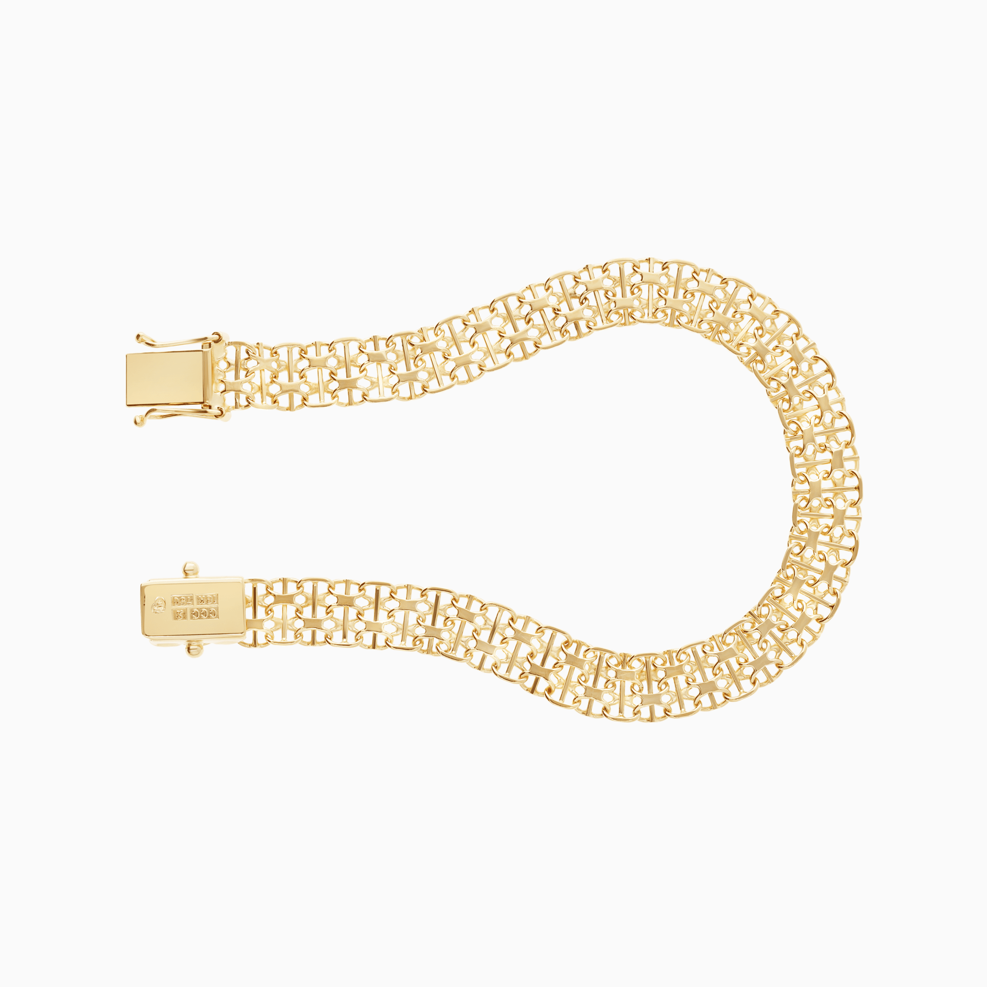 X-länk armband med stav 11,28g 18K guld