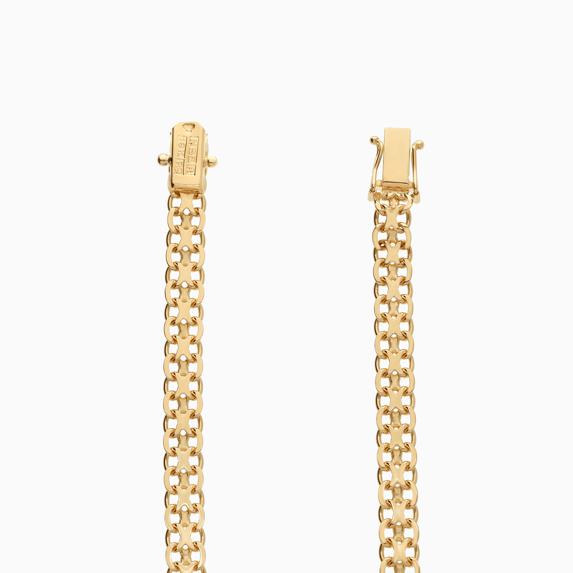 X-länk armband 9,56g 18K guld