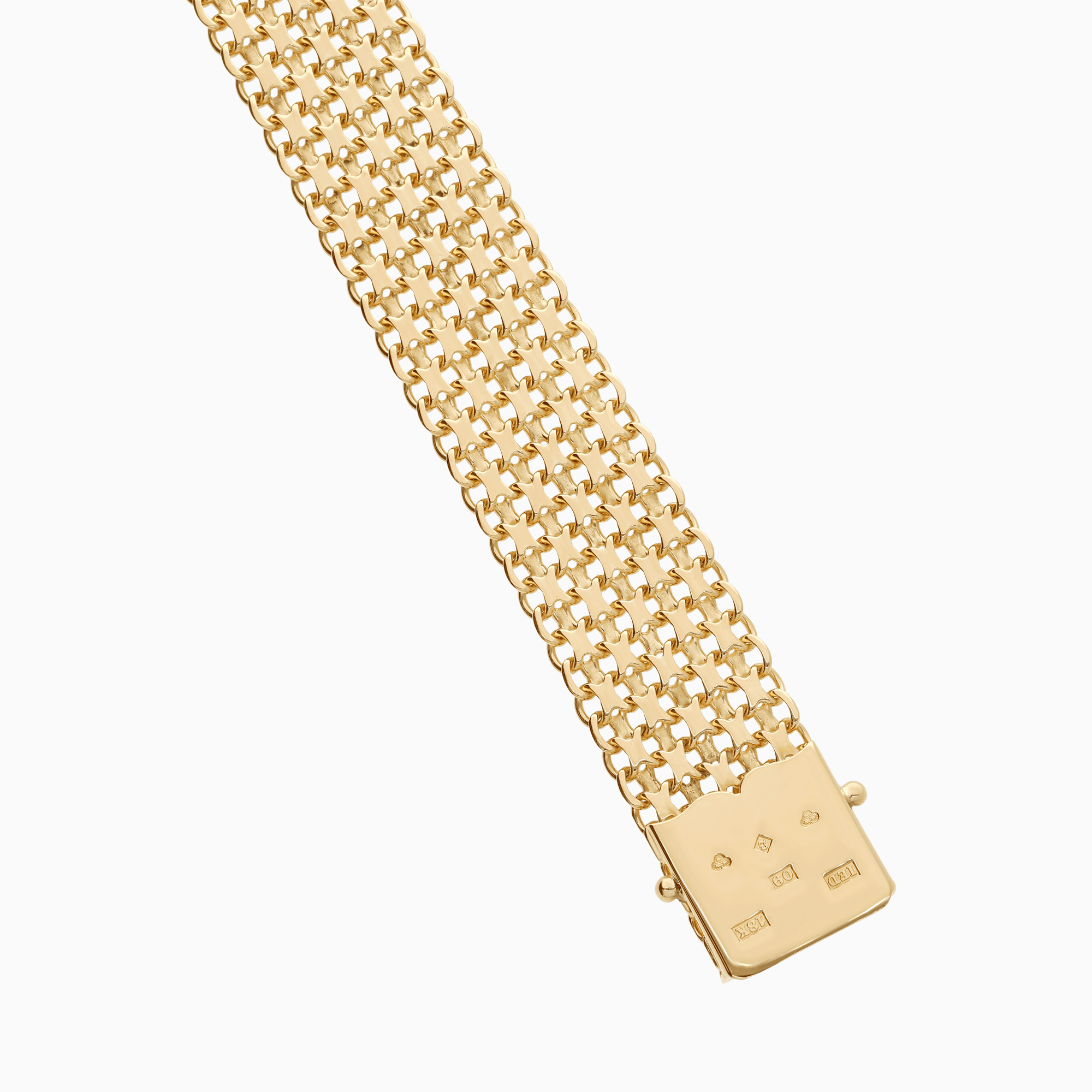 X-link bracelet 32.30g 18K gold