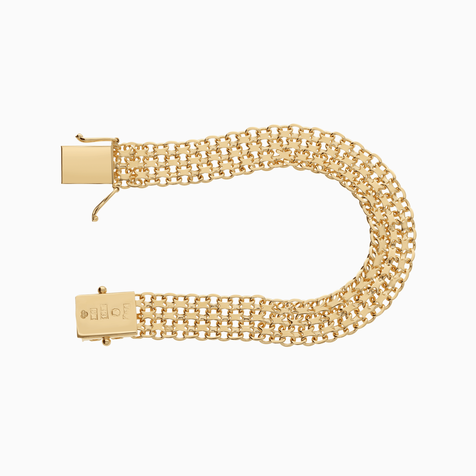 X-Link Bracelet 20.70g 18K Gold