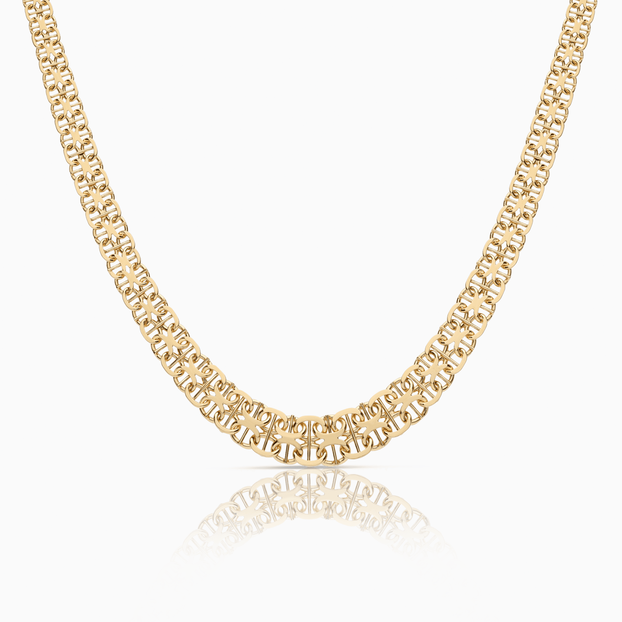X-länk halsband med stav 20,32g 18K guld