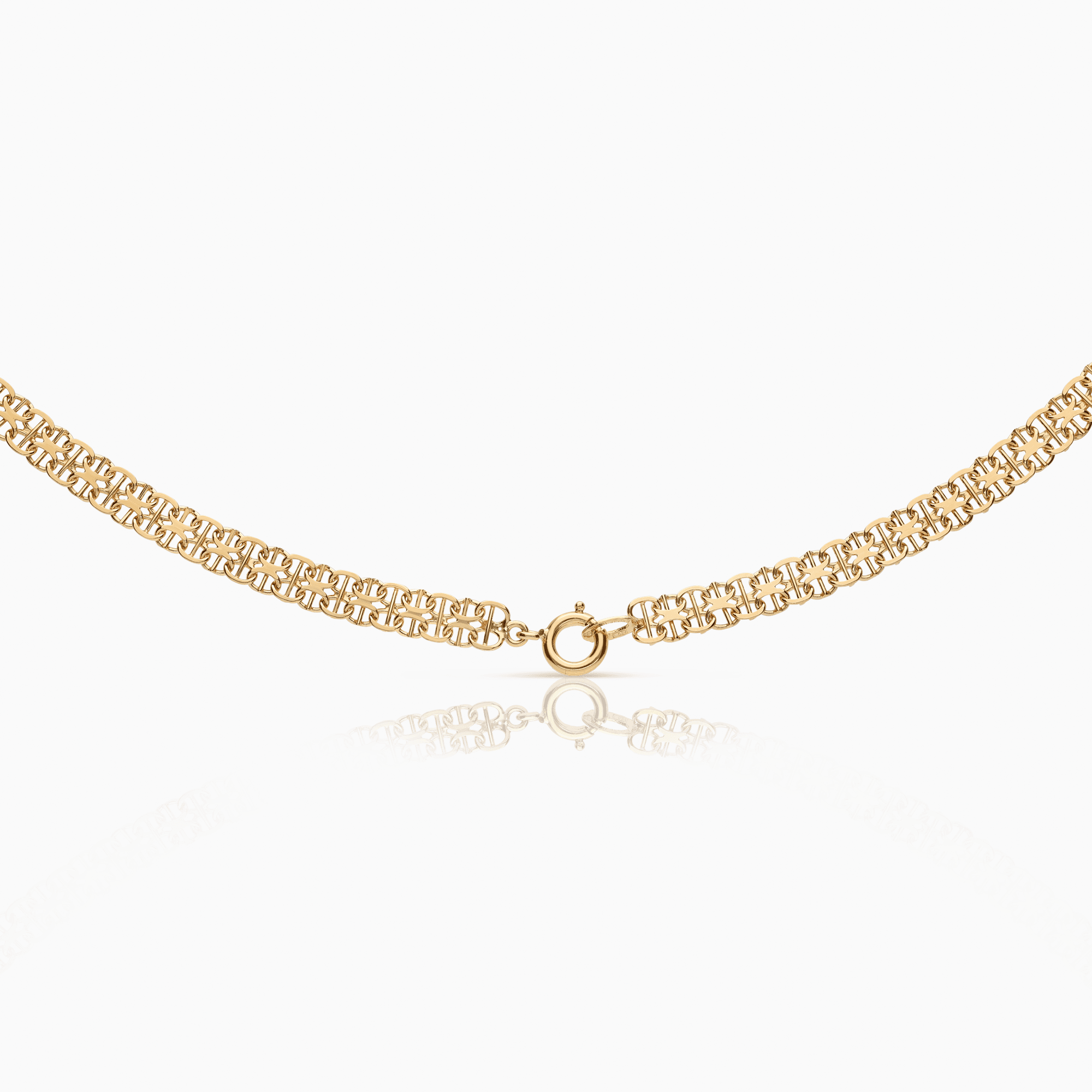 X-länk halsband med stav 20,32g 18K guld