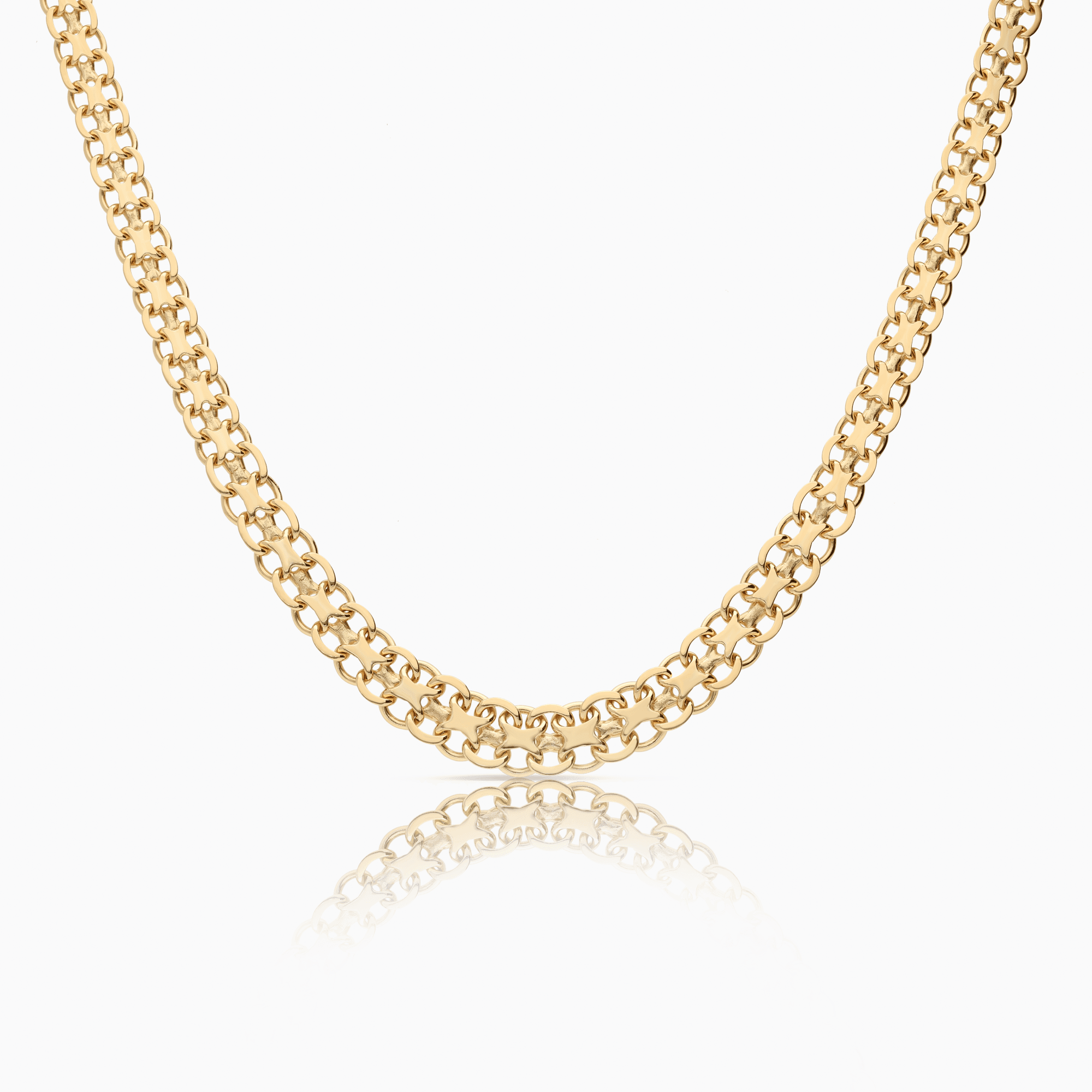 X-link necklace 25.05g 18K gold