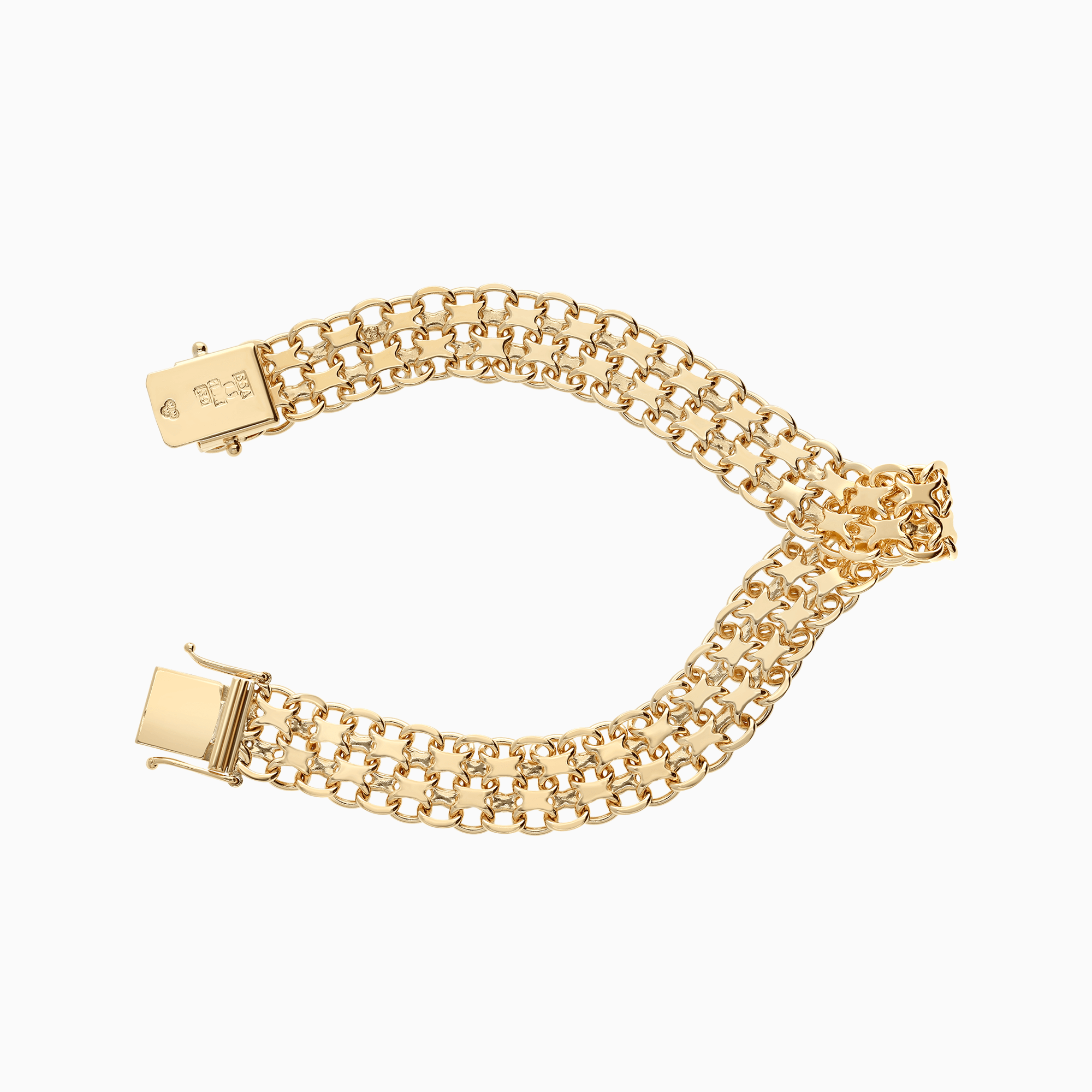 X-link bracelet 22.35g 18K gold