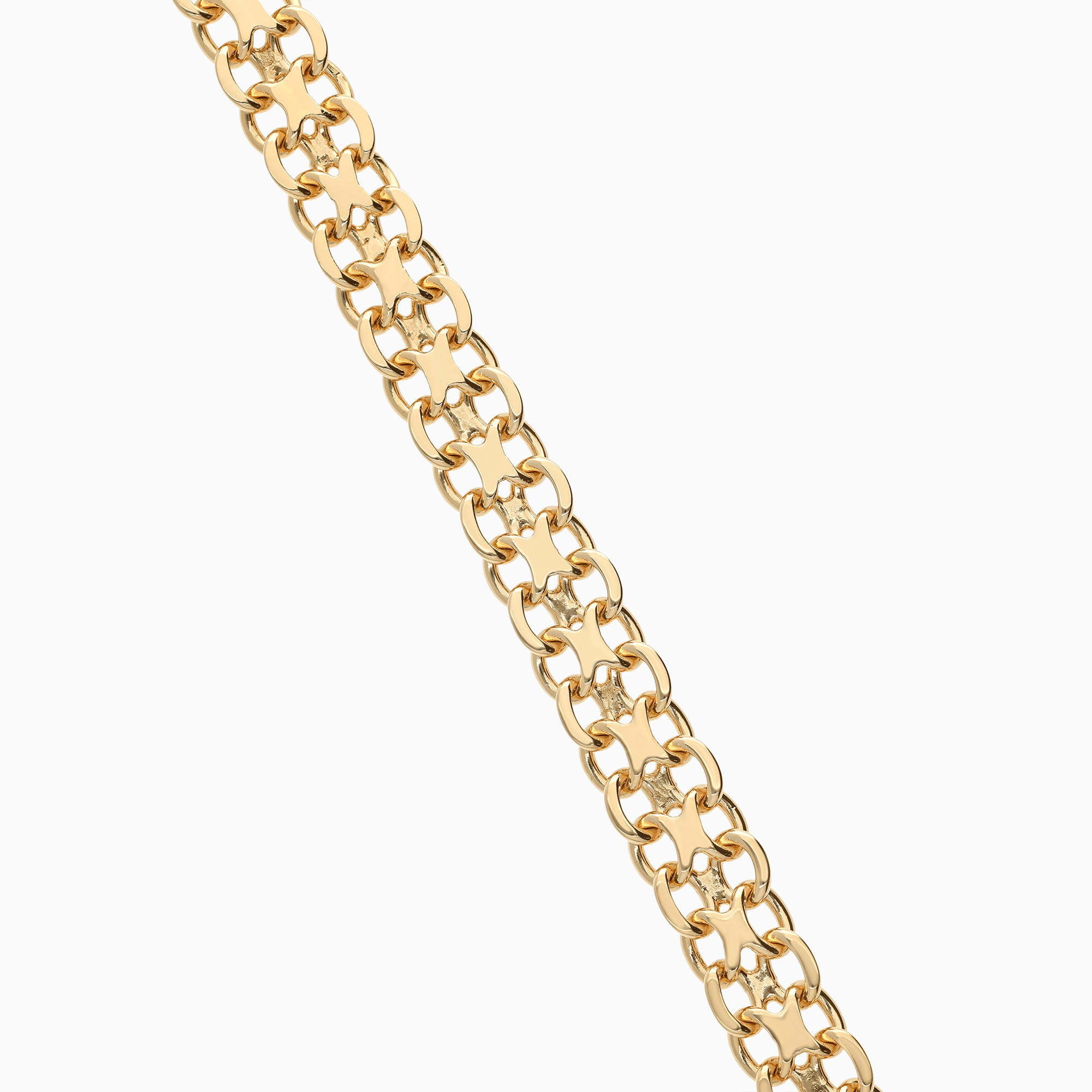 Bracelet X-link 21.28g 18K gold