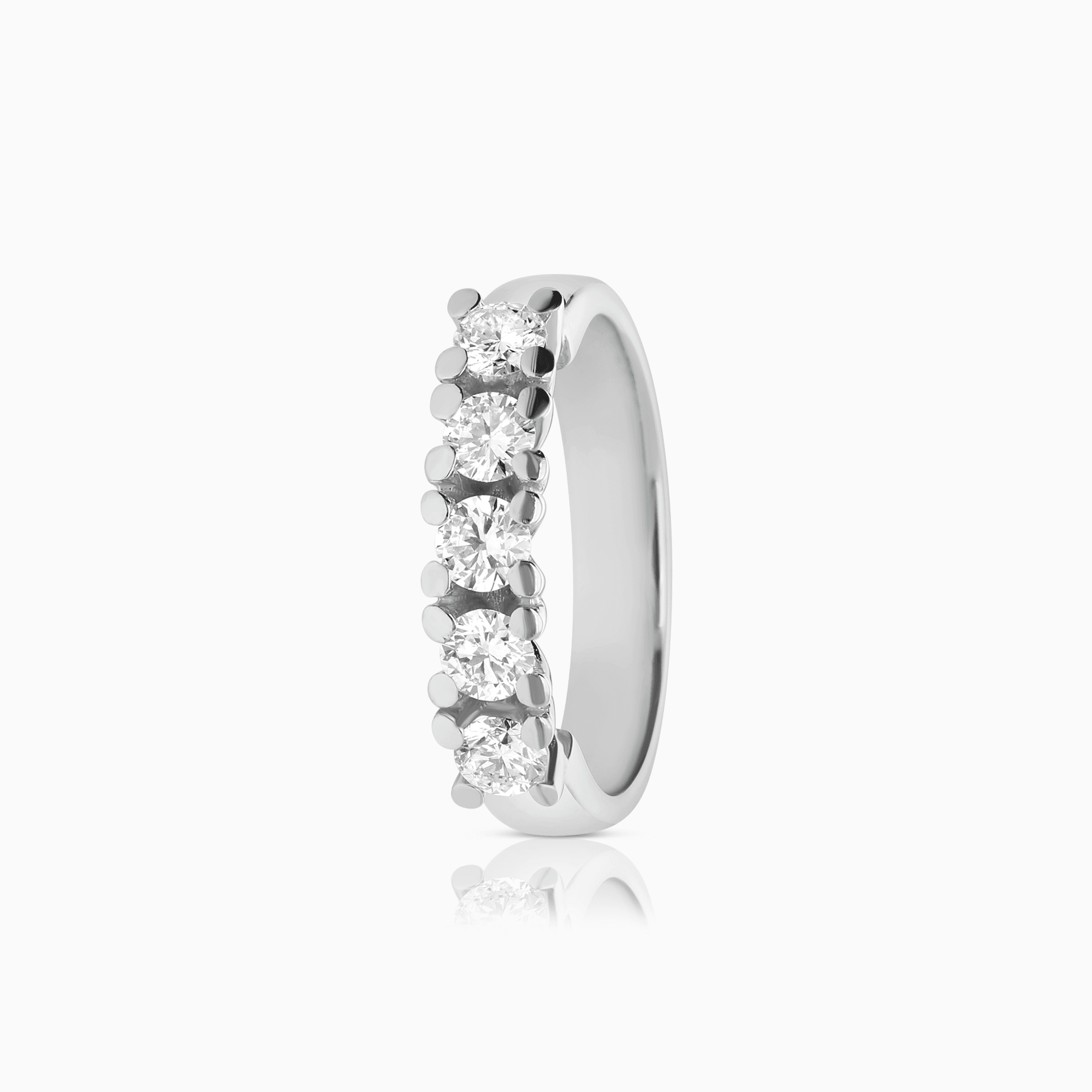 Alliansring 0,68ct 18K vitguld