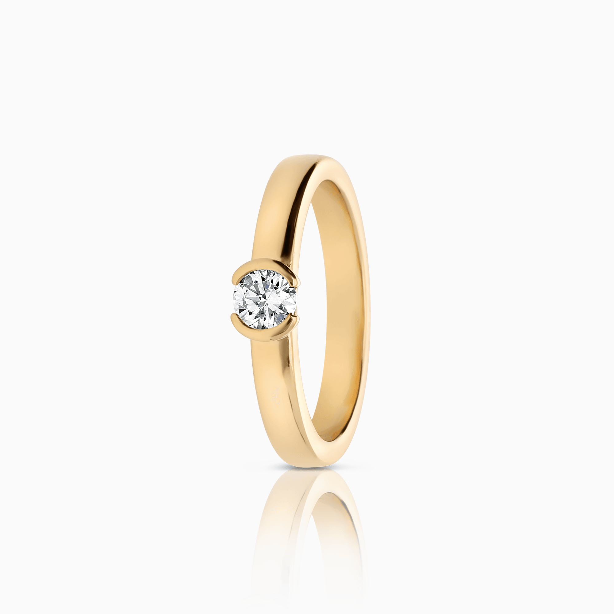 Solitärring 0,25ct 18K guld