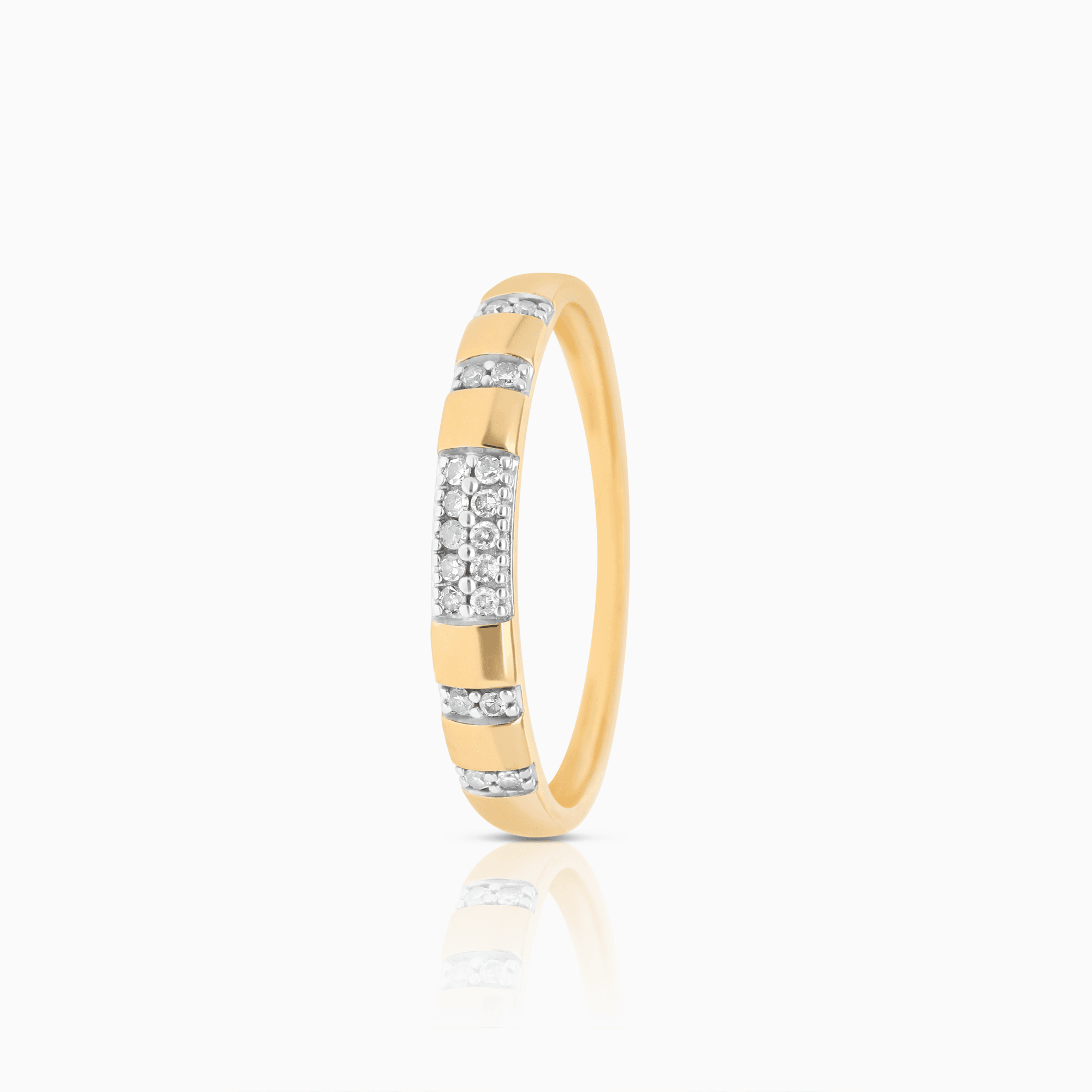 Diamantring 0,07ct 18K guld