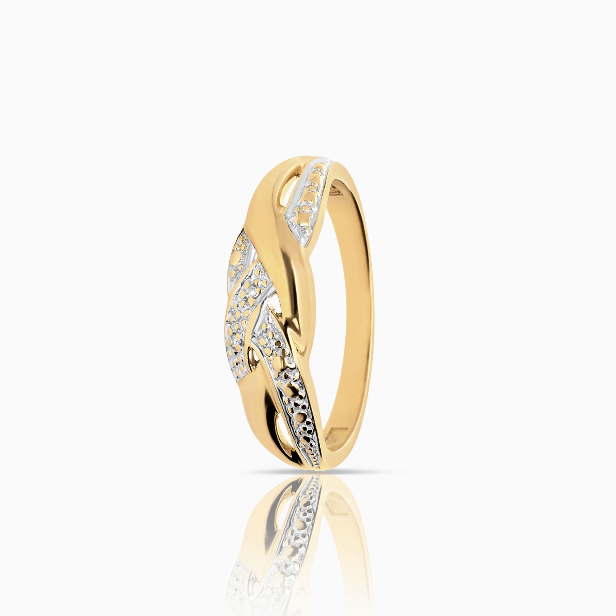 Diamantring 0,015ct 18K guld
