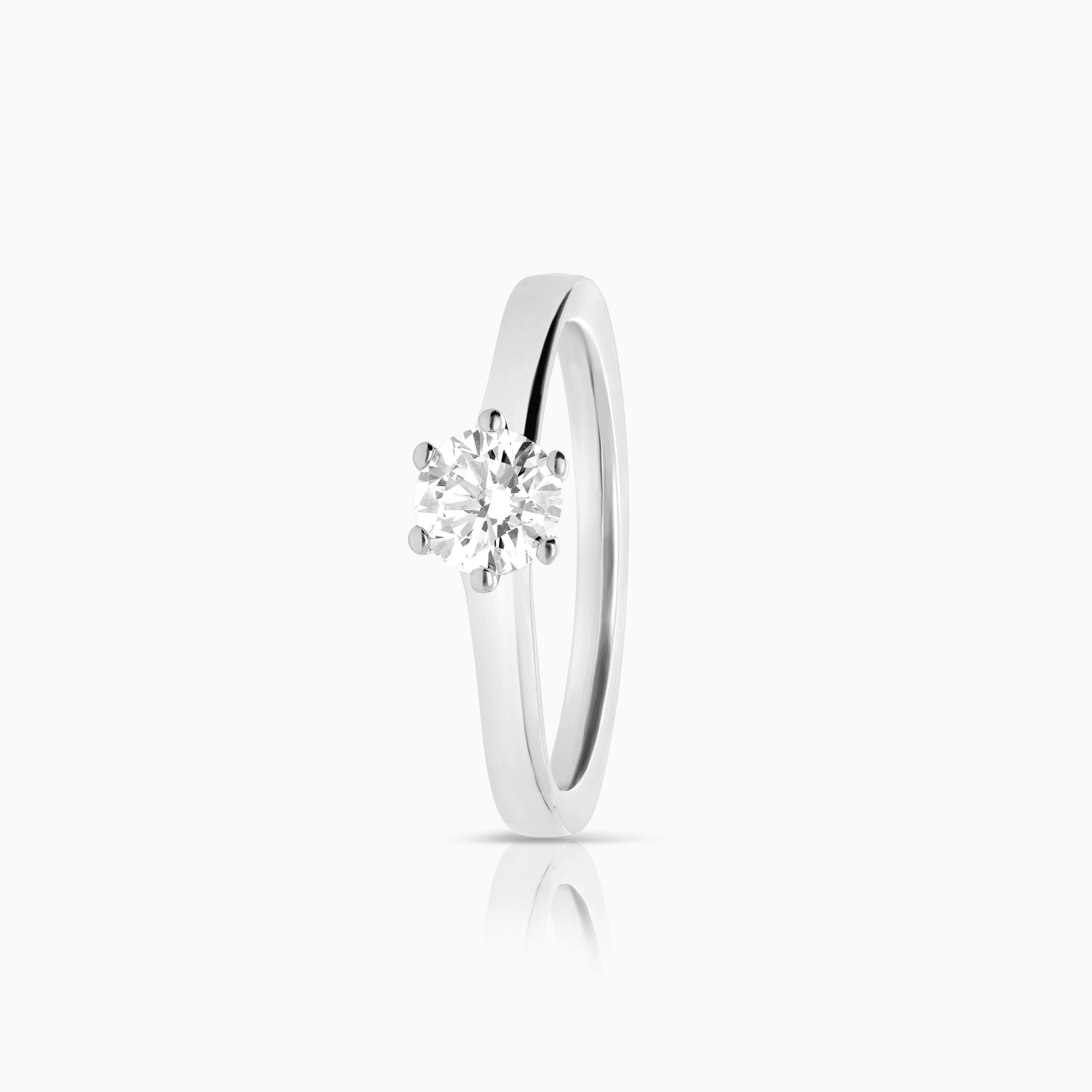 Solitaire ring 0.40ct 18K