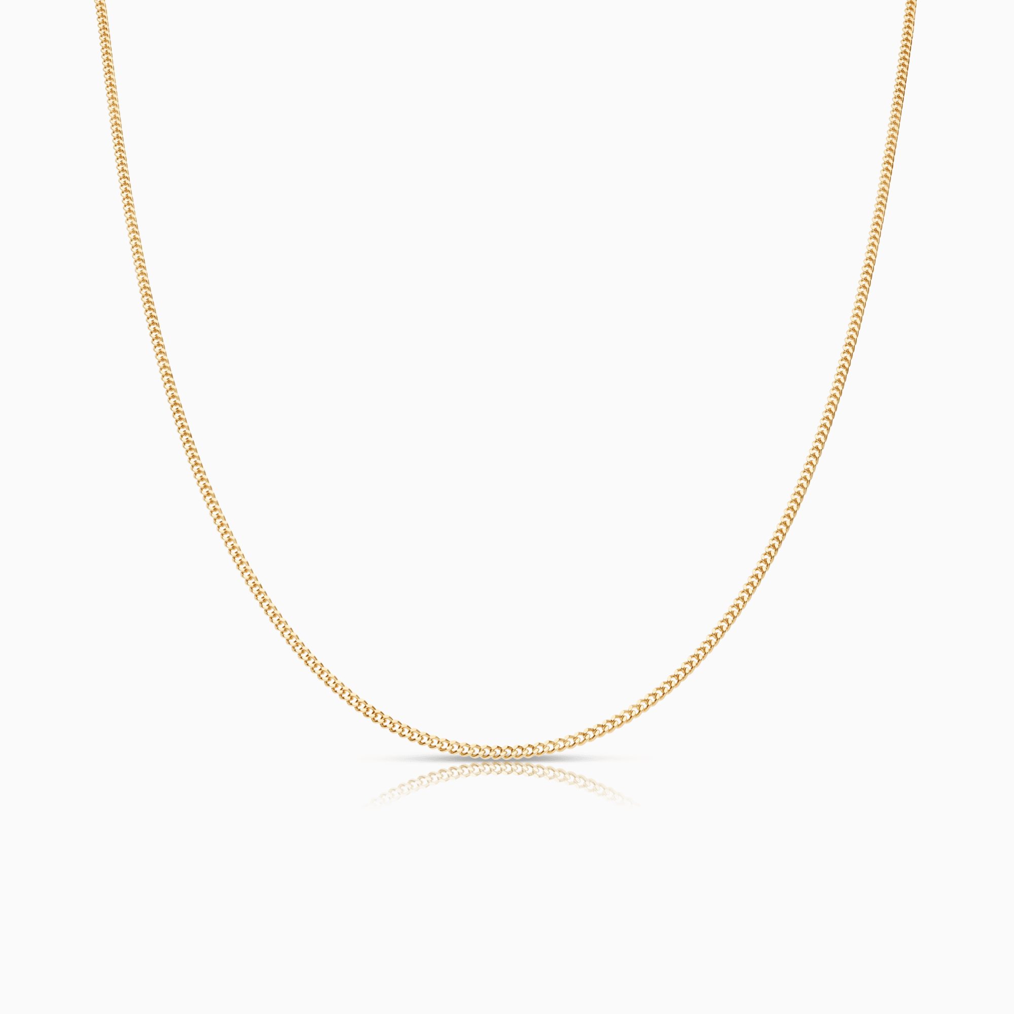 Curb chain 45cm 18K gold