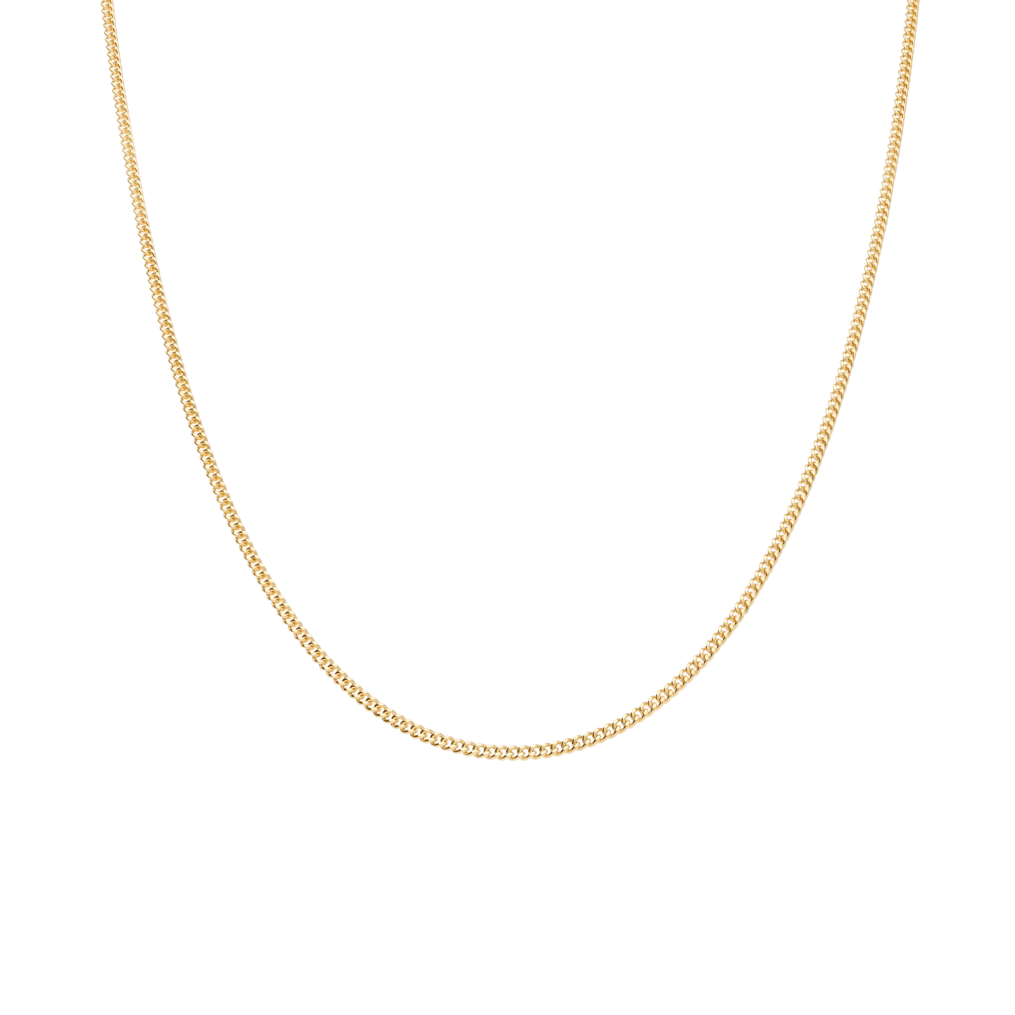 Curb chain 45cm 18K gold