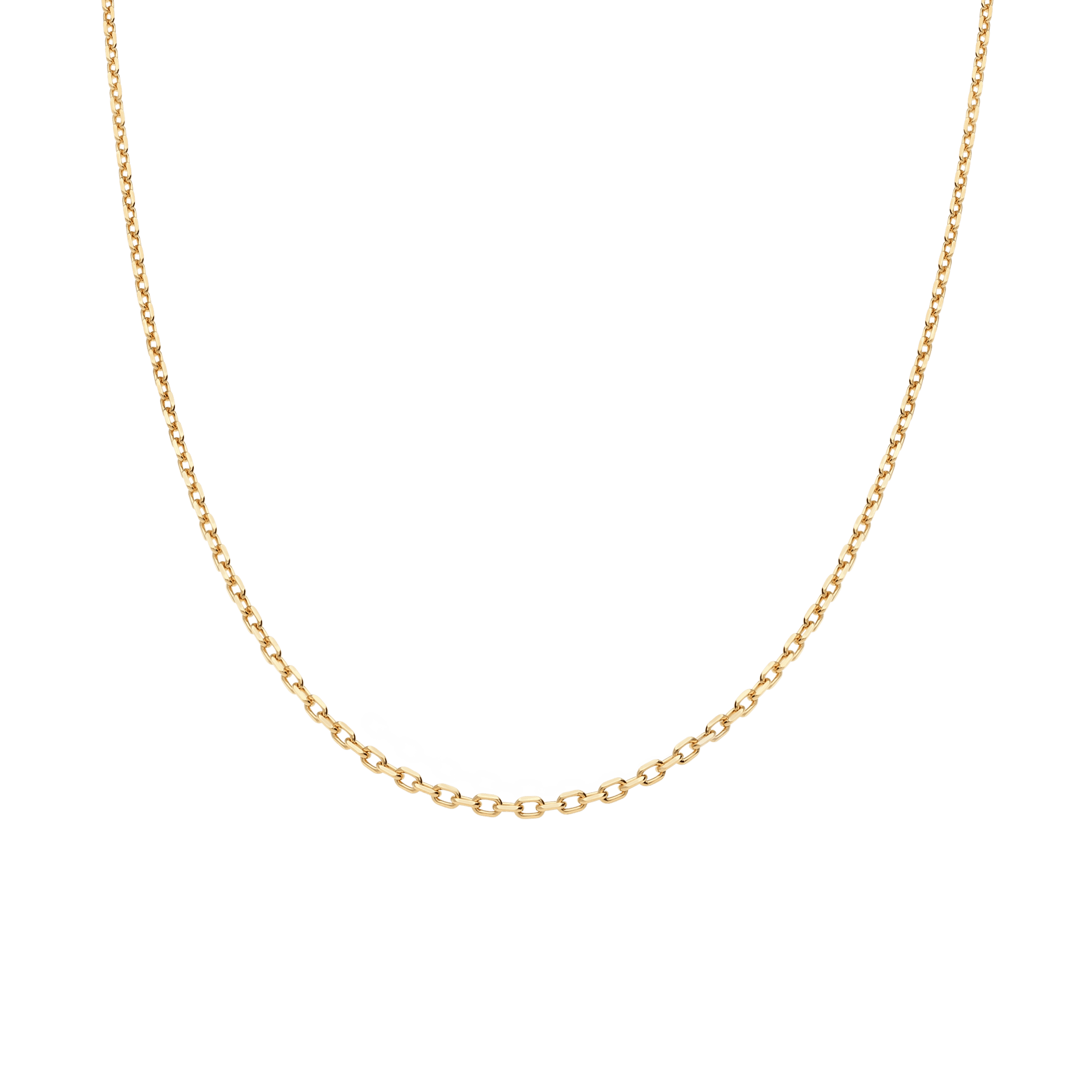 Cable chain 49.5cm 18K gold