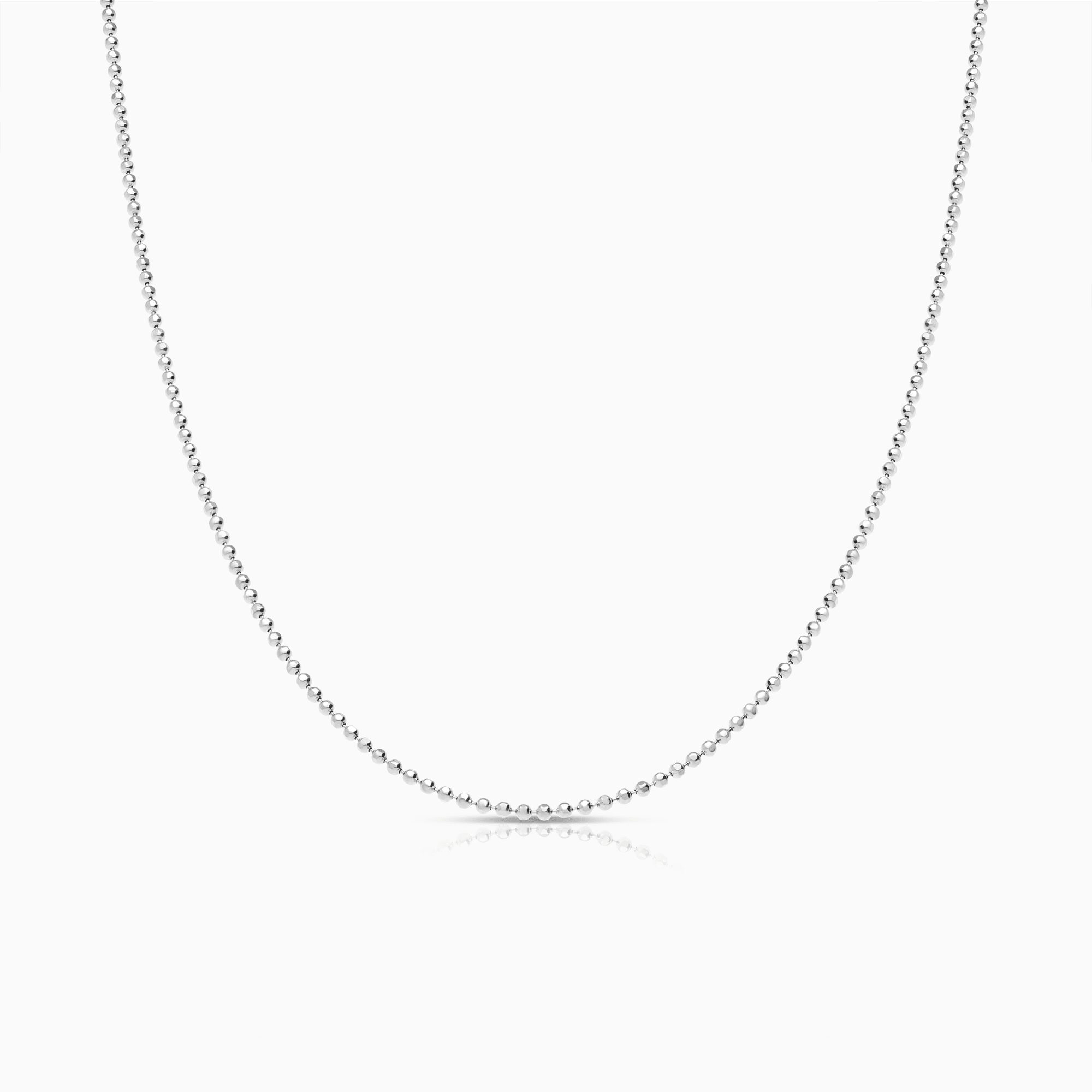 Kullänk 45cm 18K vitguld