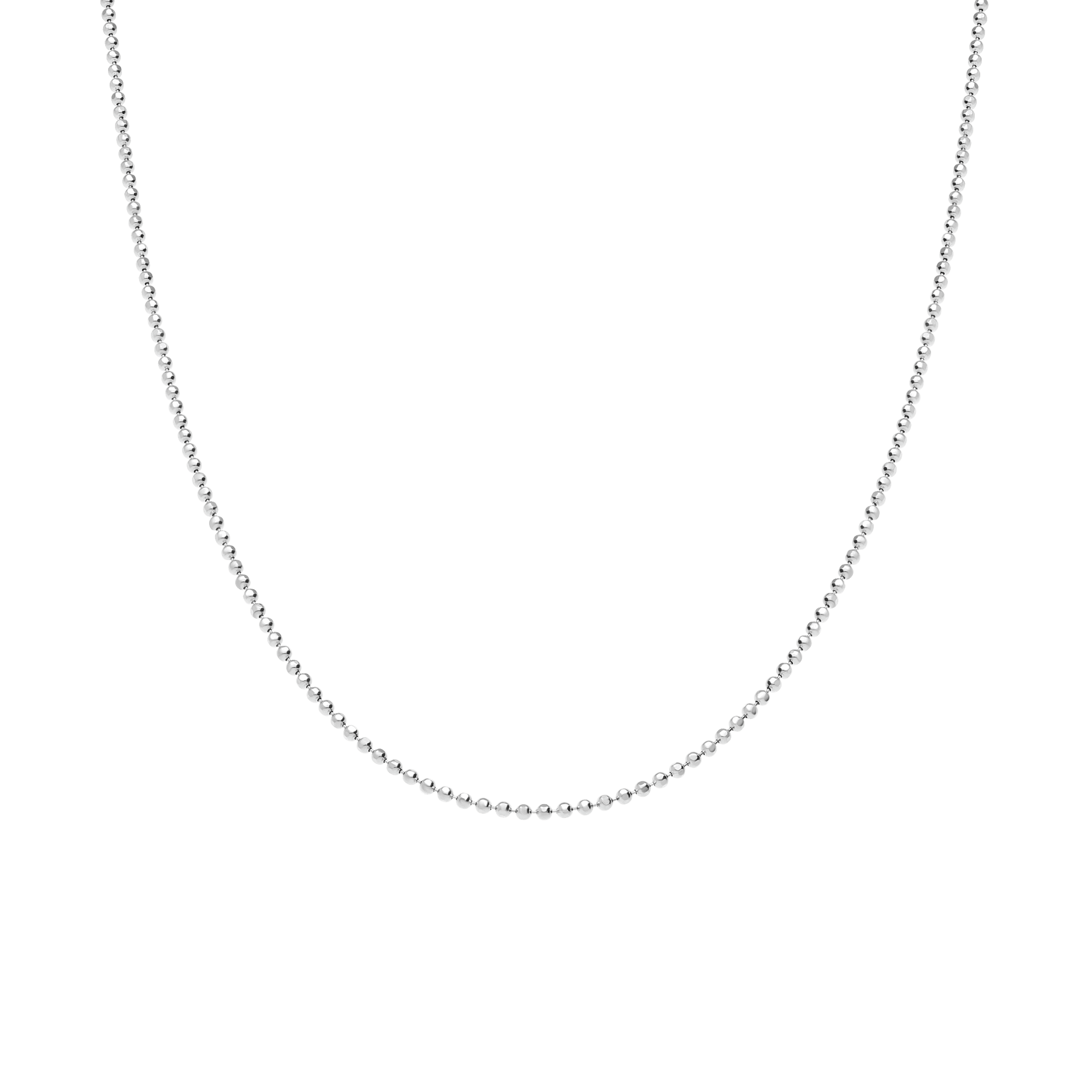 Kullänk 45cm 18K vitguld