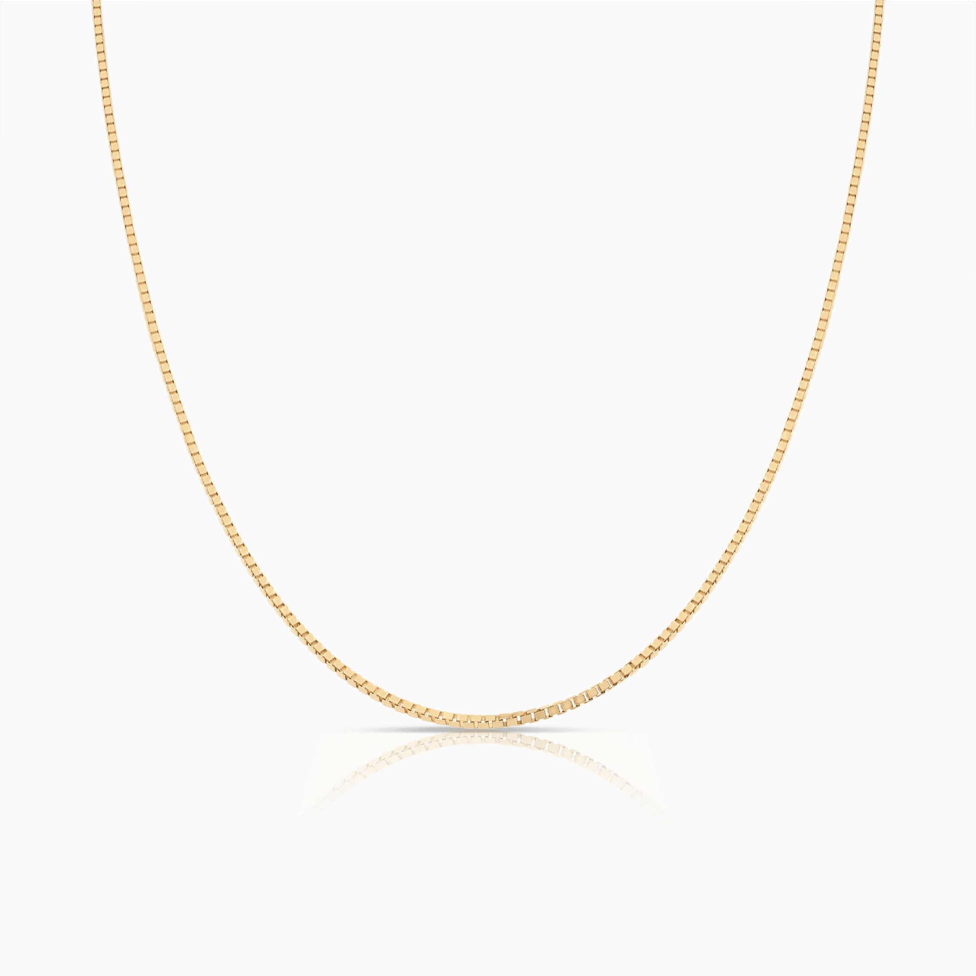 Box Chain 45.5cm 18K Gold