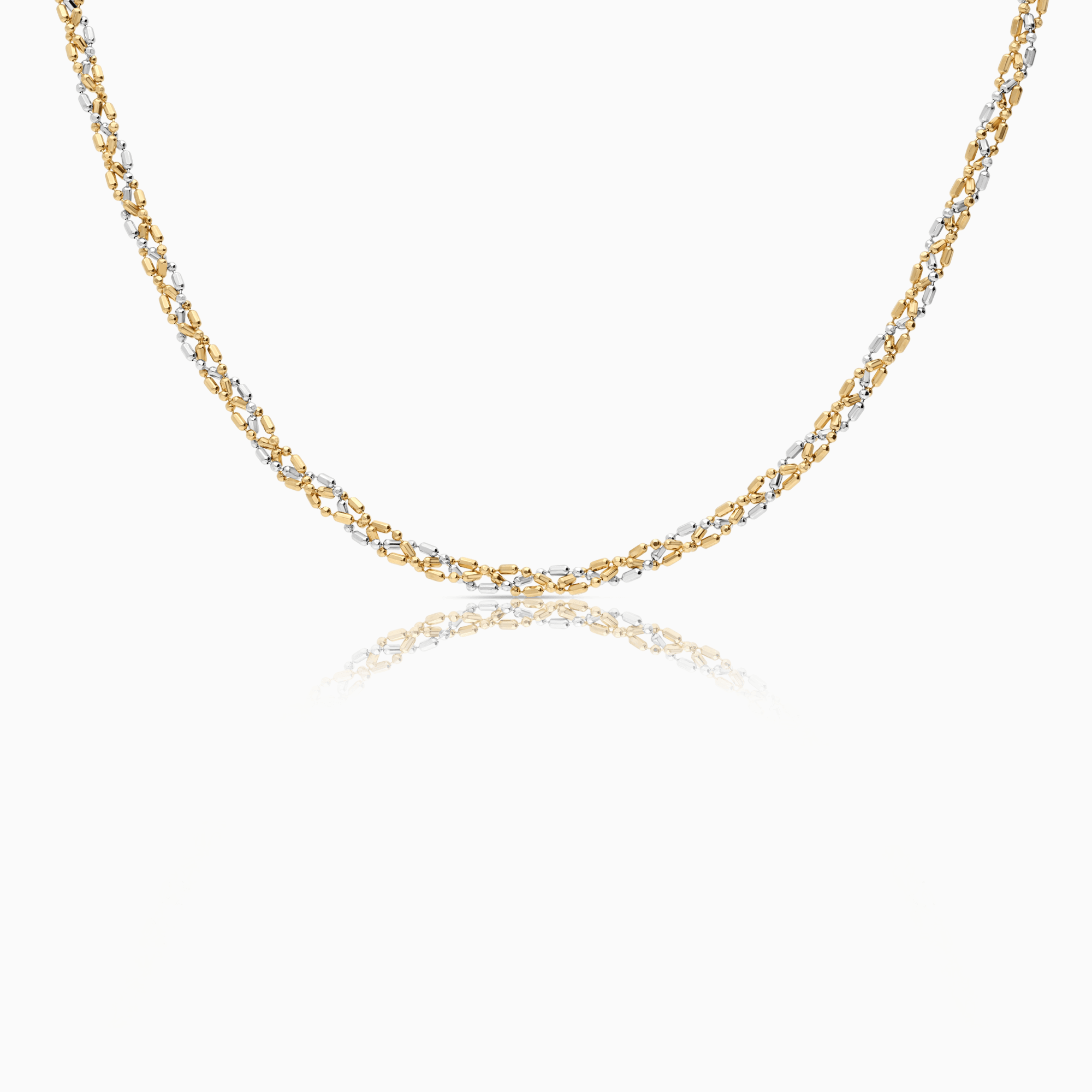 Fantasy link 10.62g 18K yellow/white gold