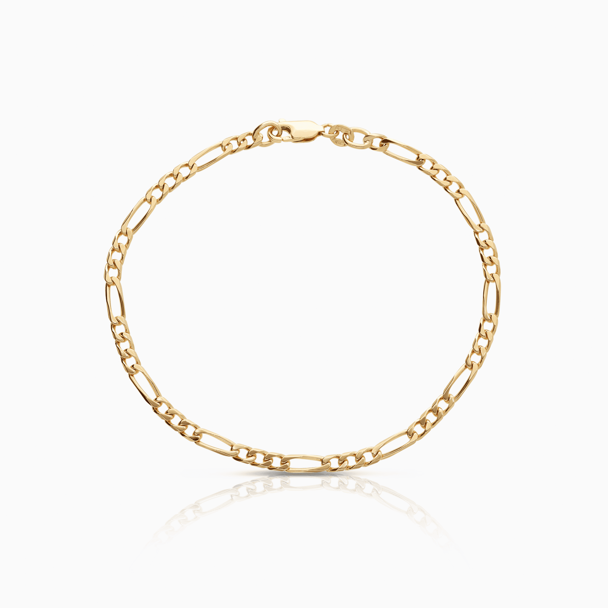Figaro bracelet 5.86g 18K gold