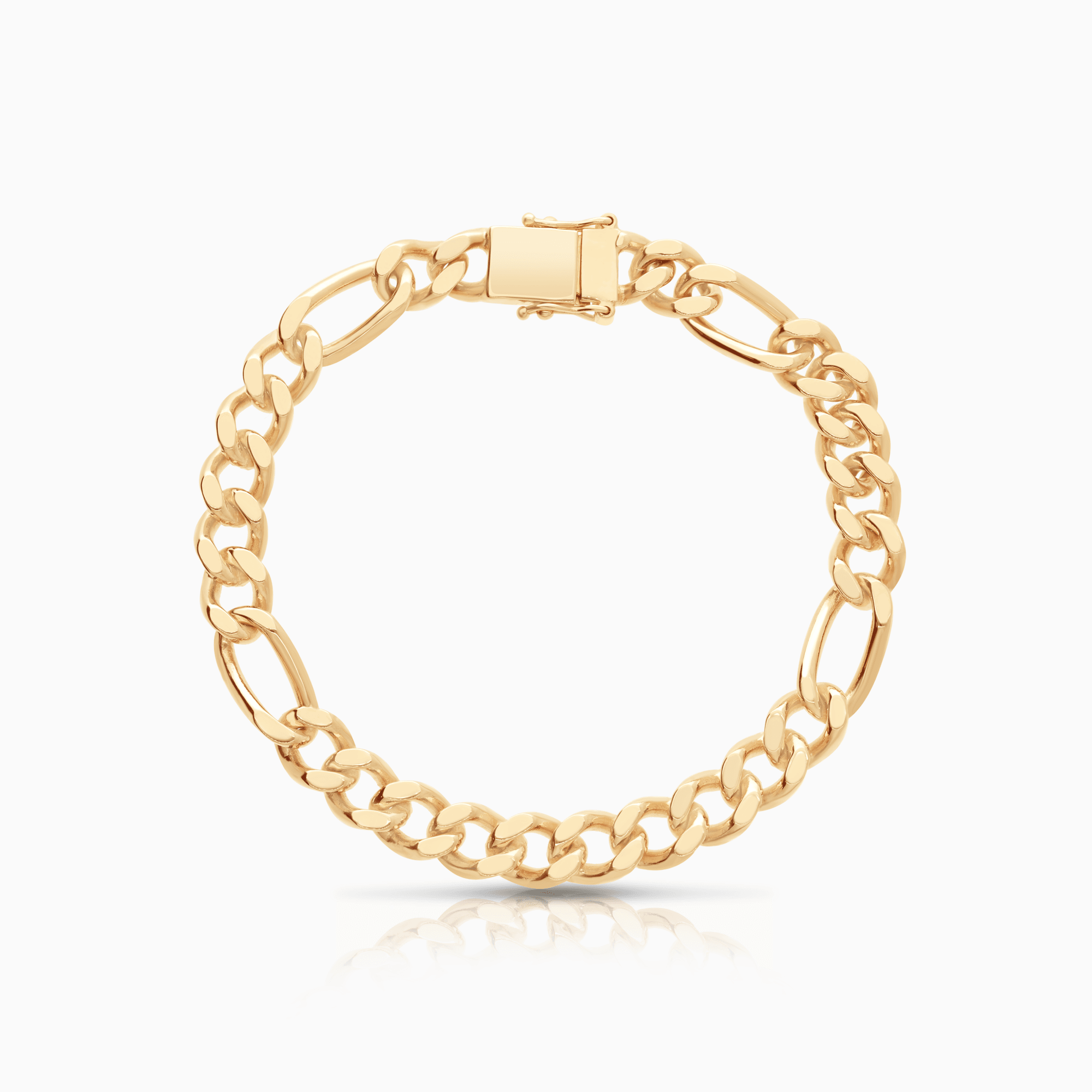 Figaro bracelet 32.35g 18K gold