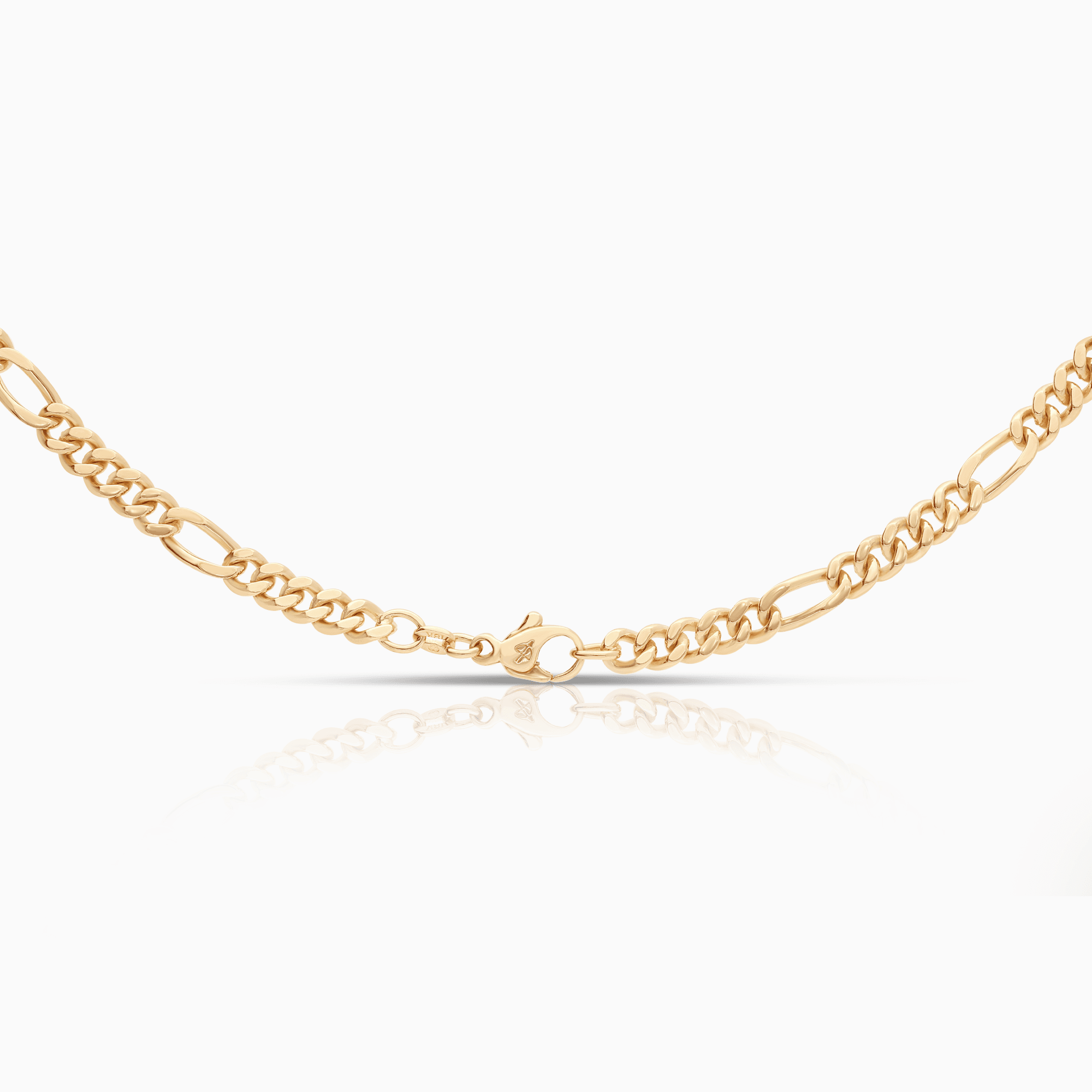 Figaro chain 38.56g 18K gold