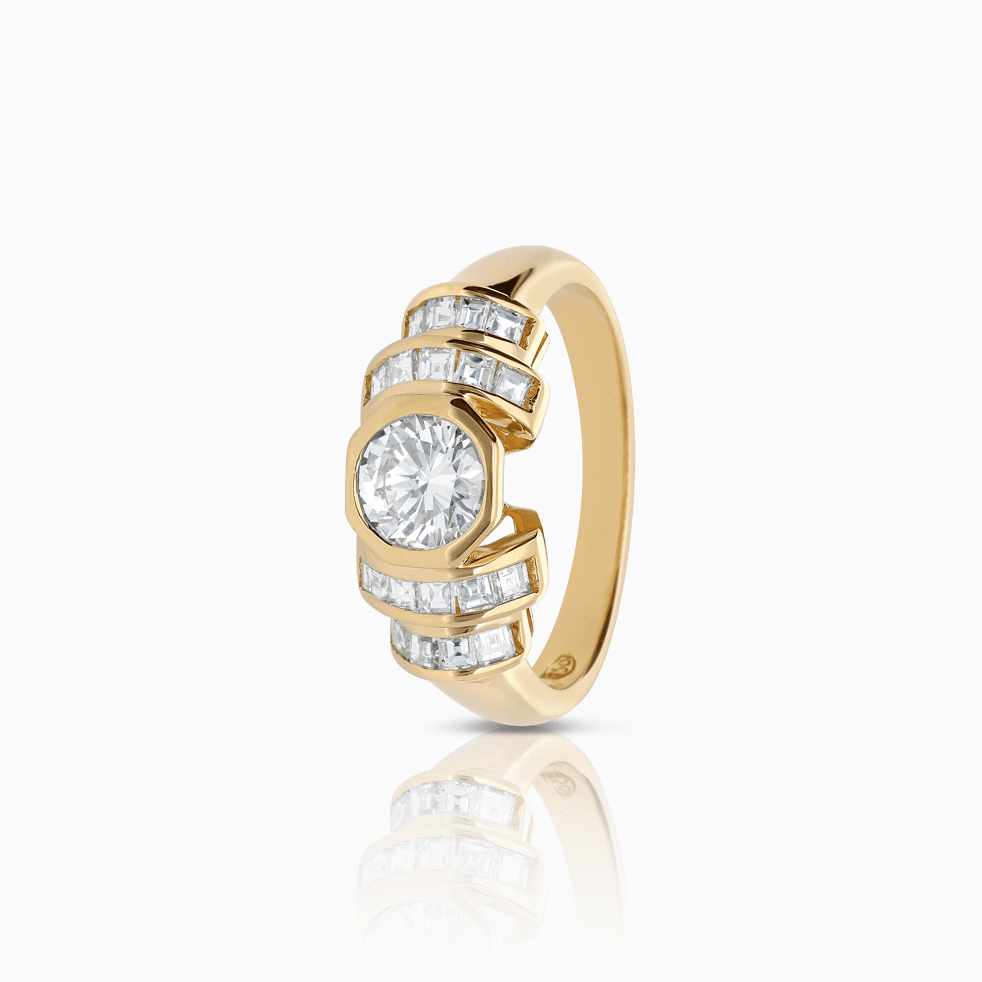 Diamantring 1,62ct 18K guld