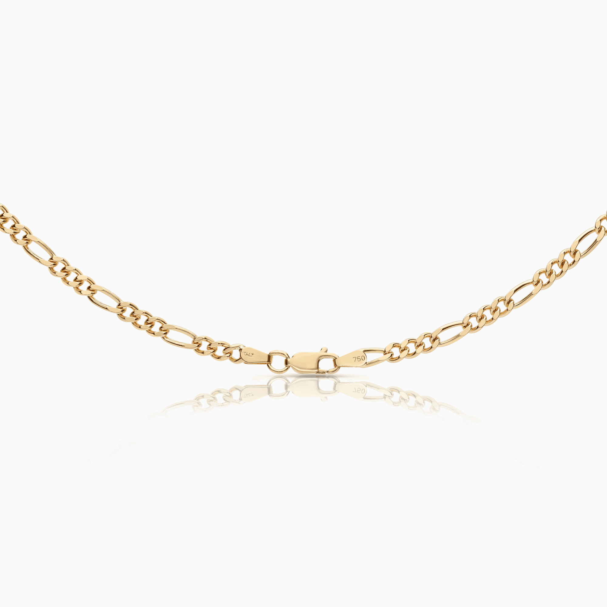 Figaro halsband 19,16g 18K guld
